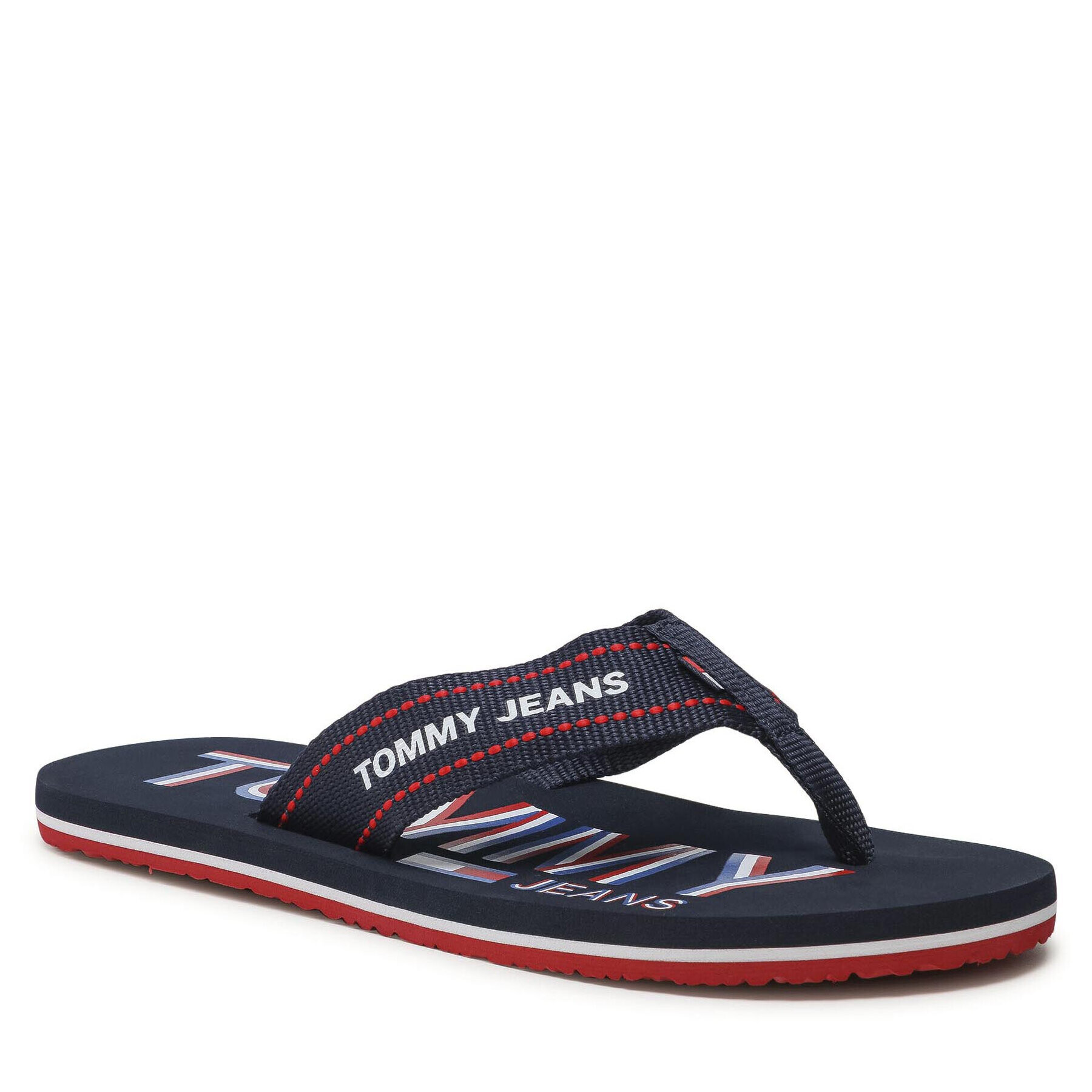 Tommy Jeans Flip-flops Printed Beach Sandal EM0EM00728 Sötétkék - Pepit.hu