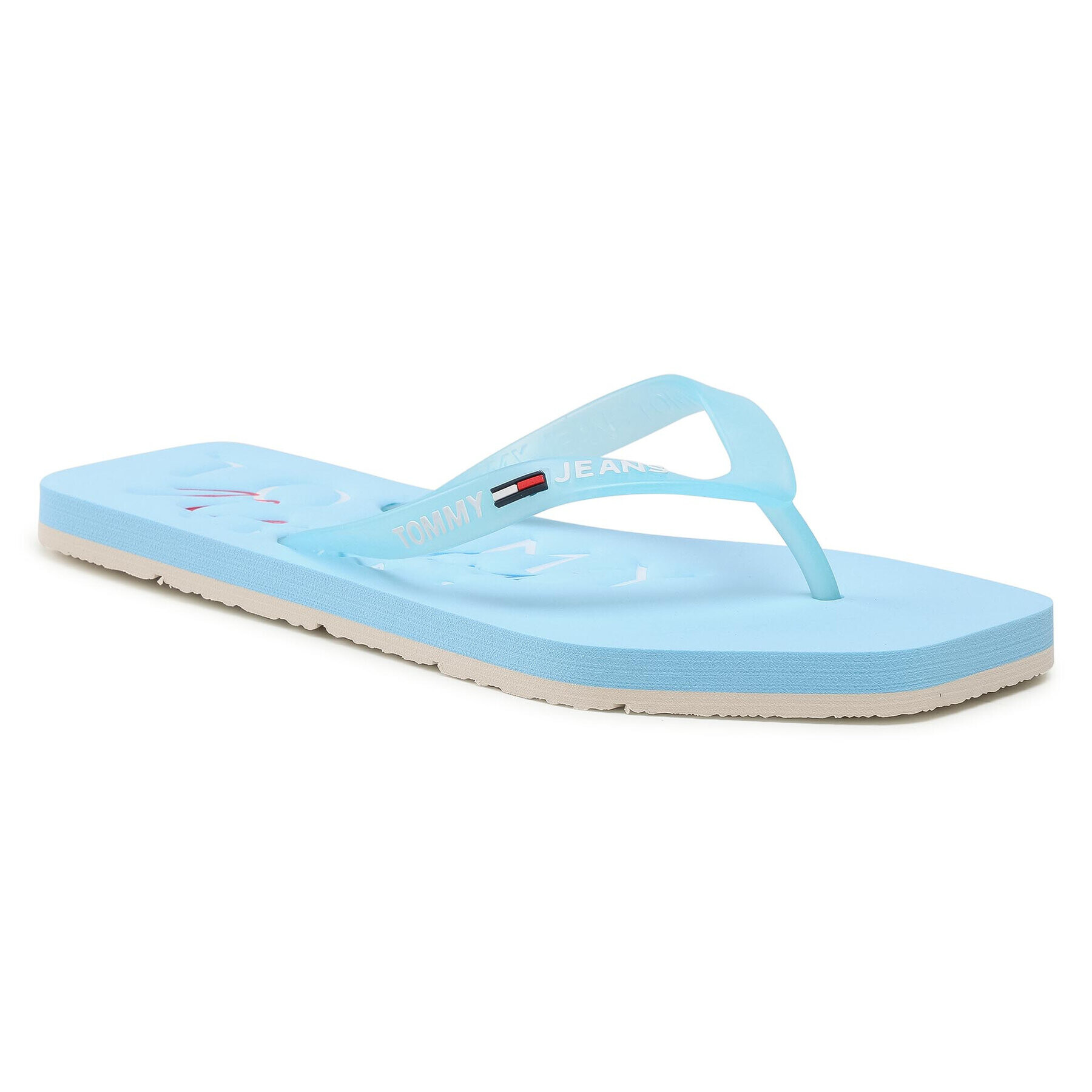 Tommy Jeans Flip-flops Square Toe Beach Sandal EN0EN01299 Kék - Pepit.hu