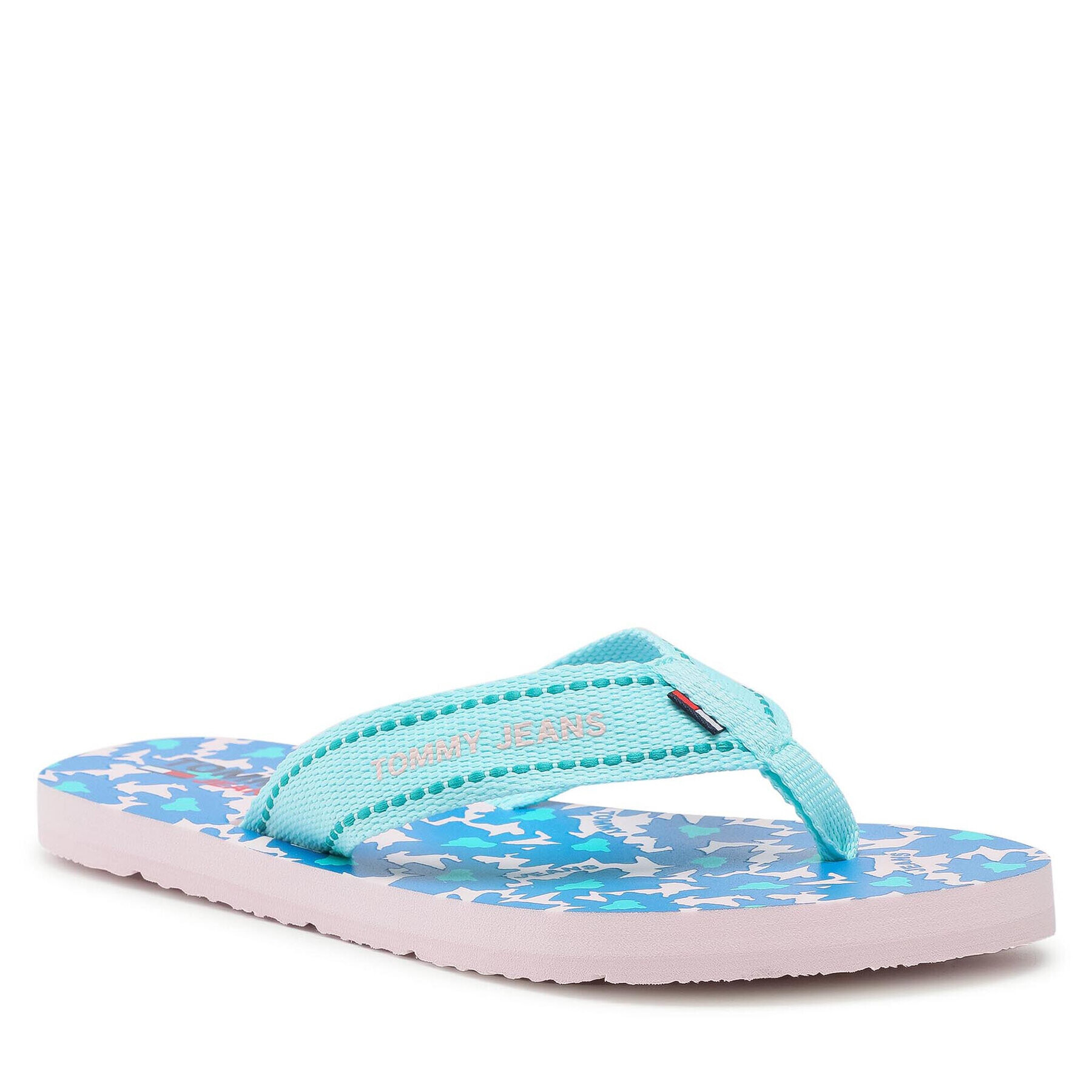 Tommy Jeans Flip-flops Tommy Webbing Flat Beach Sandal EN0EN01428 Kék - Pepit.hu