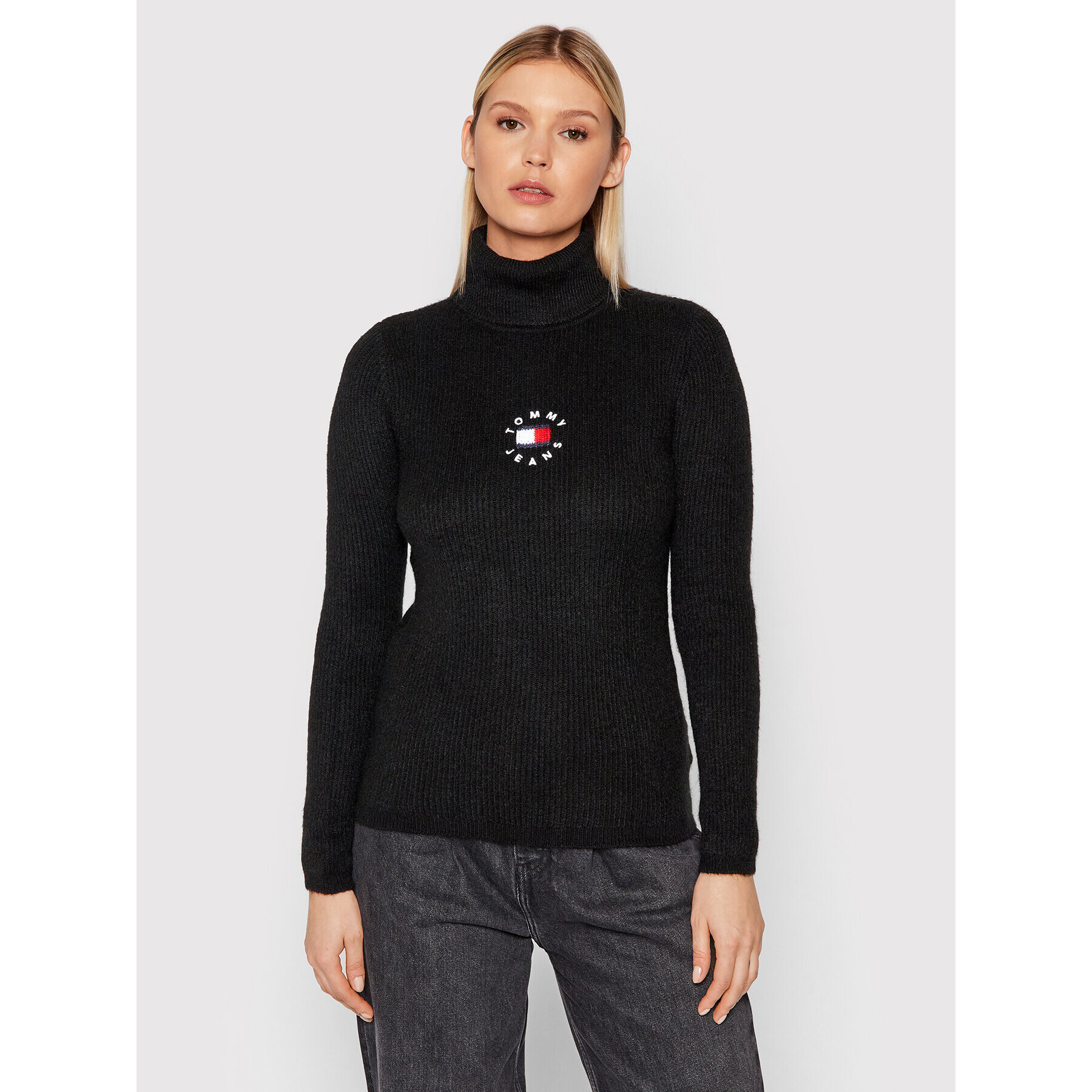 Tommy Jeans Garbó Tiny Tommy DW0DW10994 Fekete Regular Fit - Pepit.hu