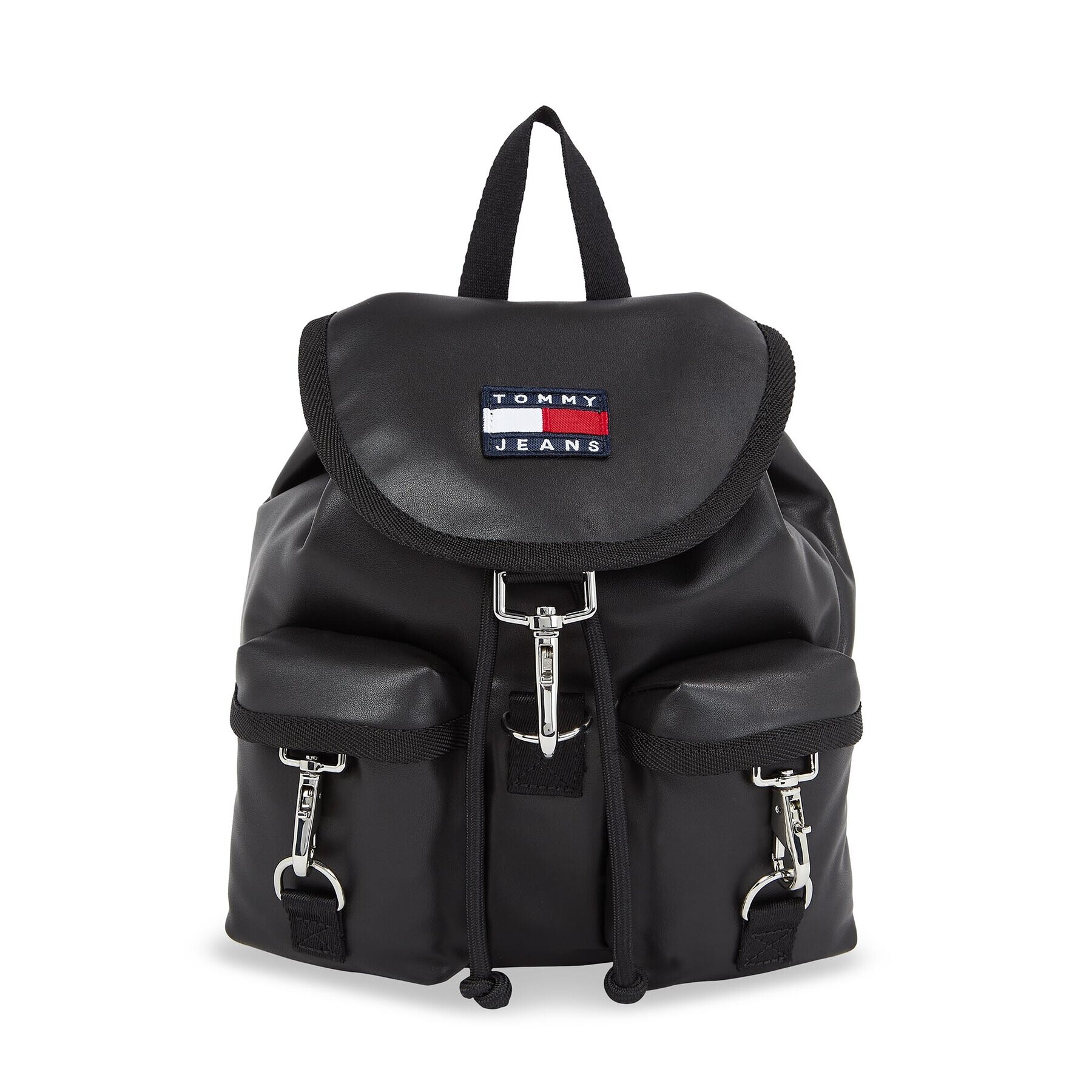 Tommy Jeans Hátizsák Tjw Heritage Flap Backpack AW0AW15435 Fekete - Pepit.hu