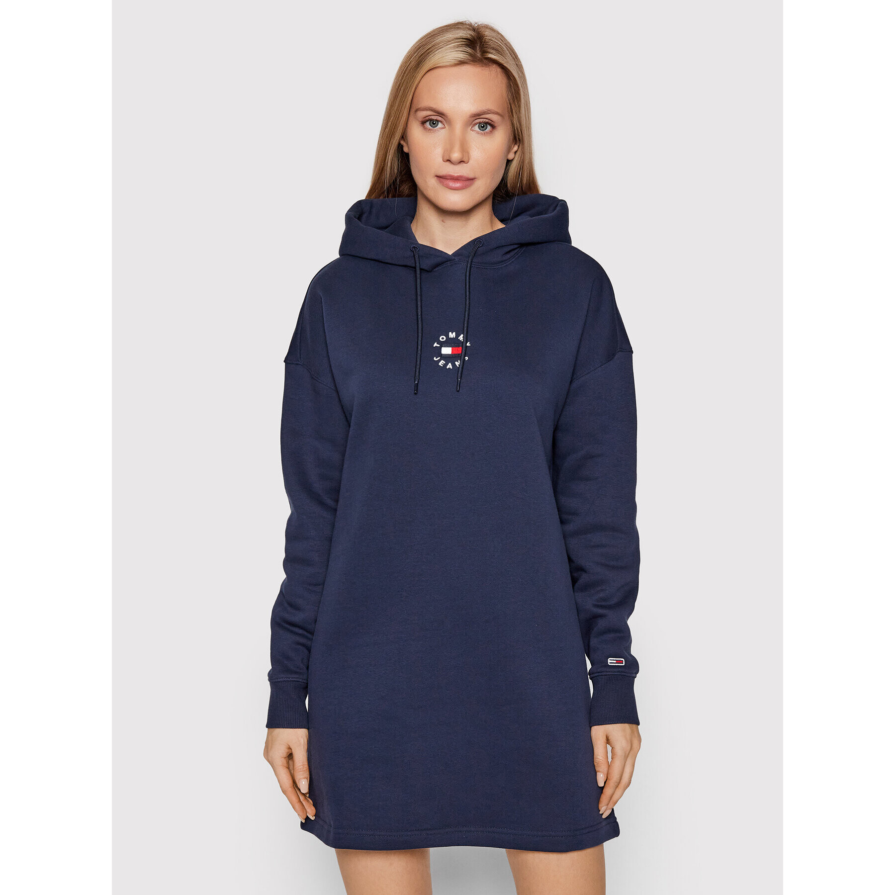 Tommy Jeans Kötött ruha Tiny DW0DW11265 Sötétkék Relaxed Fit - Pepit.hu