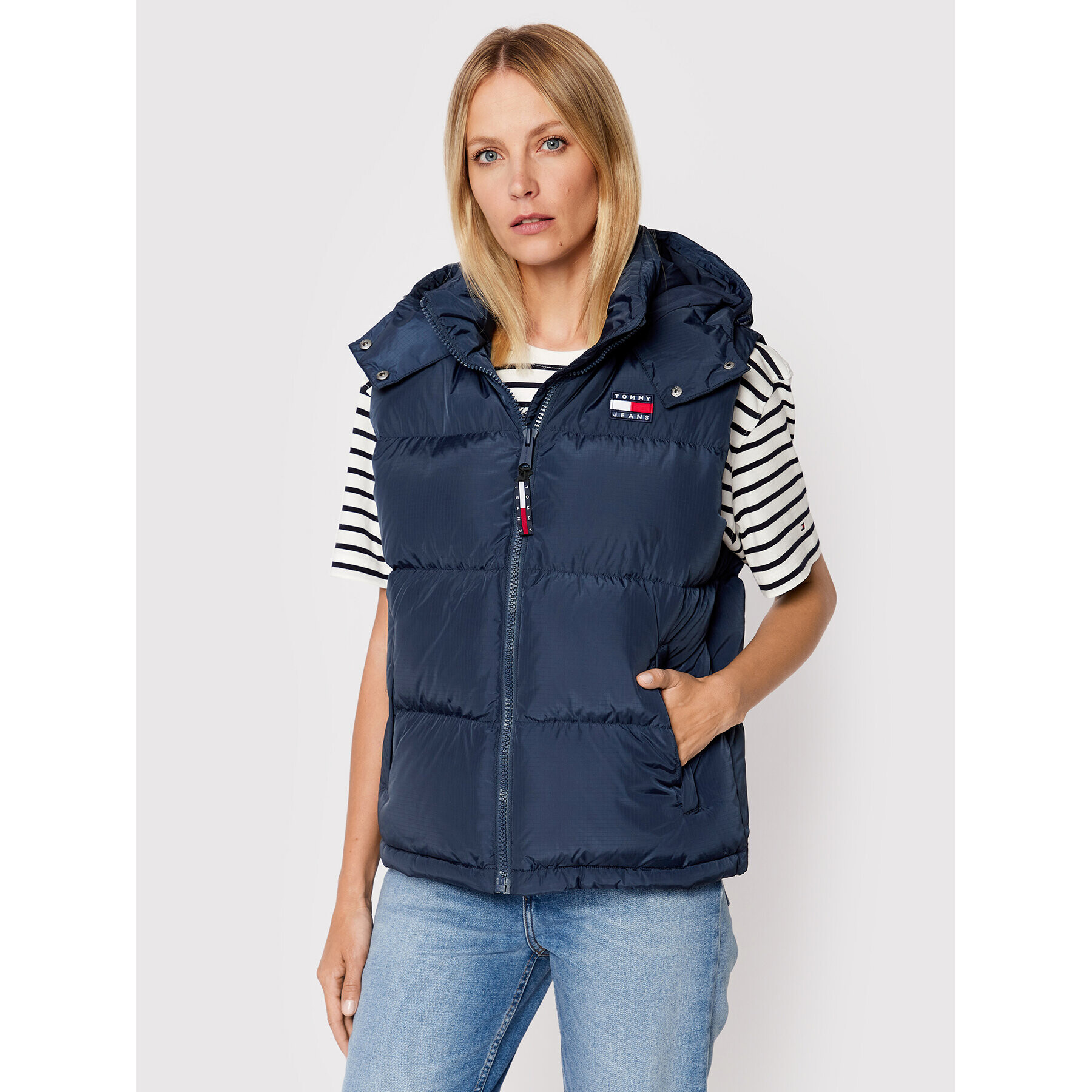 Tommy Jeans Mellény Tjw Alaska DW0DW14290 Sötétkék Regular Fit - Pepit.hu