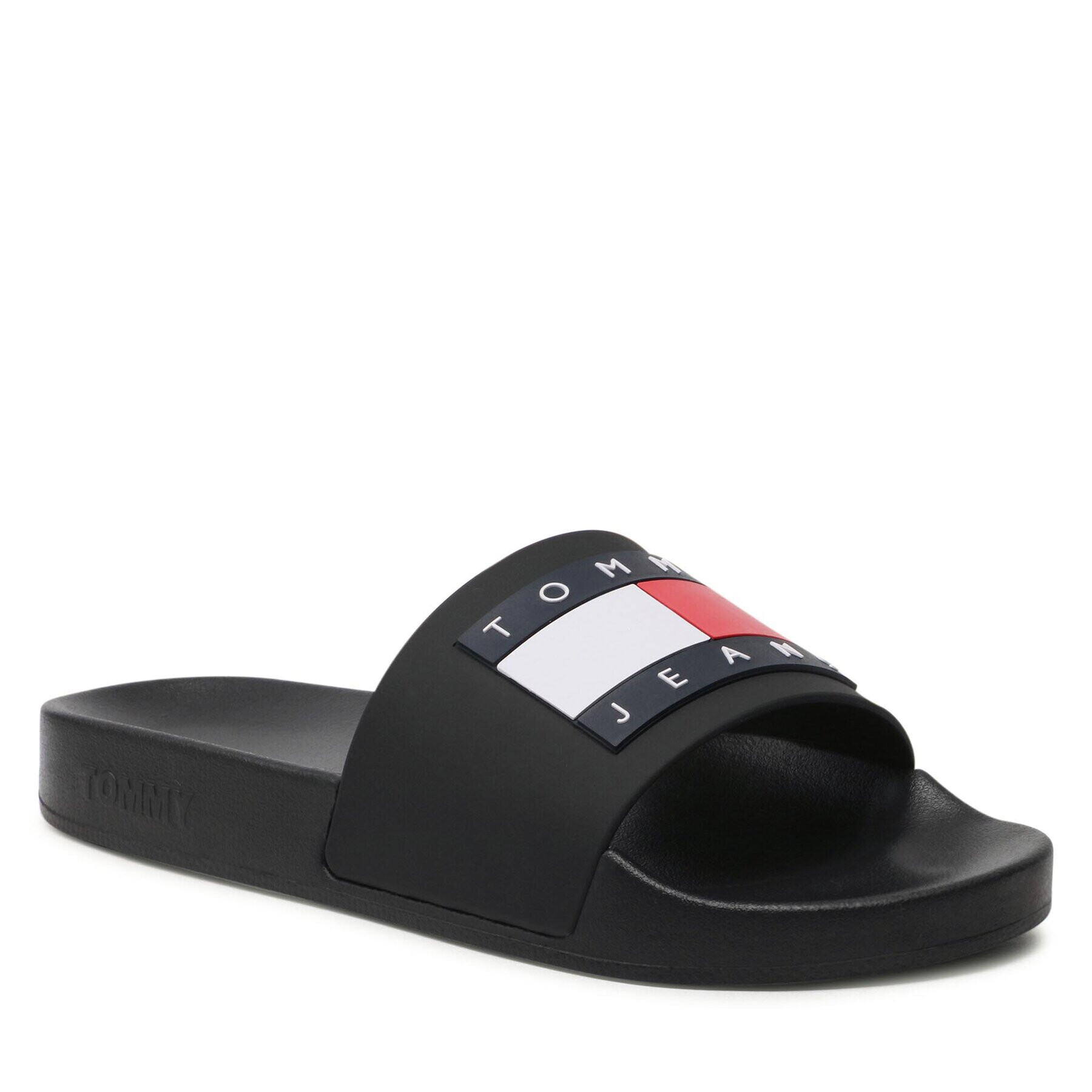 Tommy Jeans Papucs Flag Pool Sld Ess EN0EN02115 Fekete - Pepit.hu