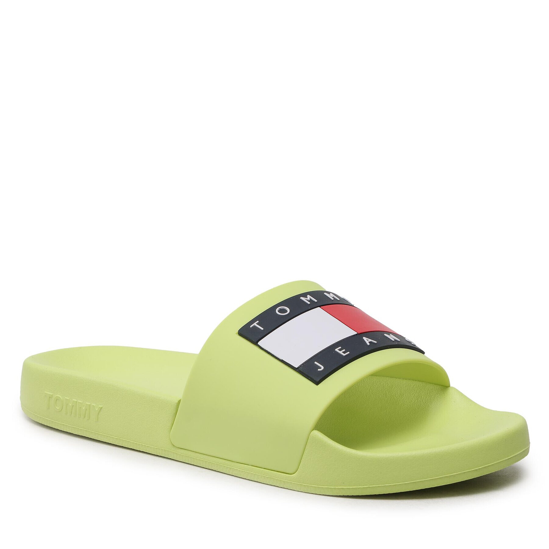 Tommy Jeans Papucs Flag Pool Sld Ess EN0EN02115 Zöld - Pepit.hu