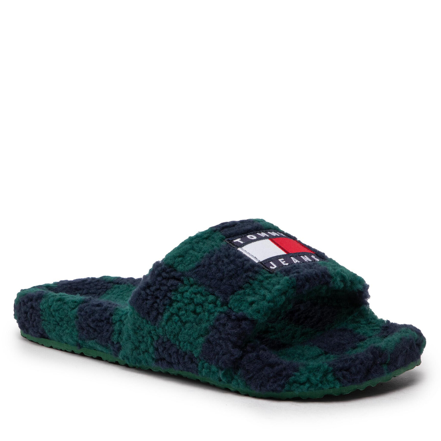 Tommy Jeans Papucs Flag Slipper EM0EM01097 Zöld - Pepit.hu