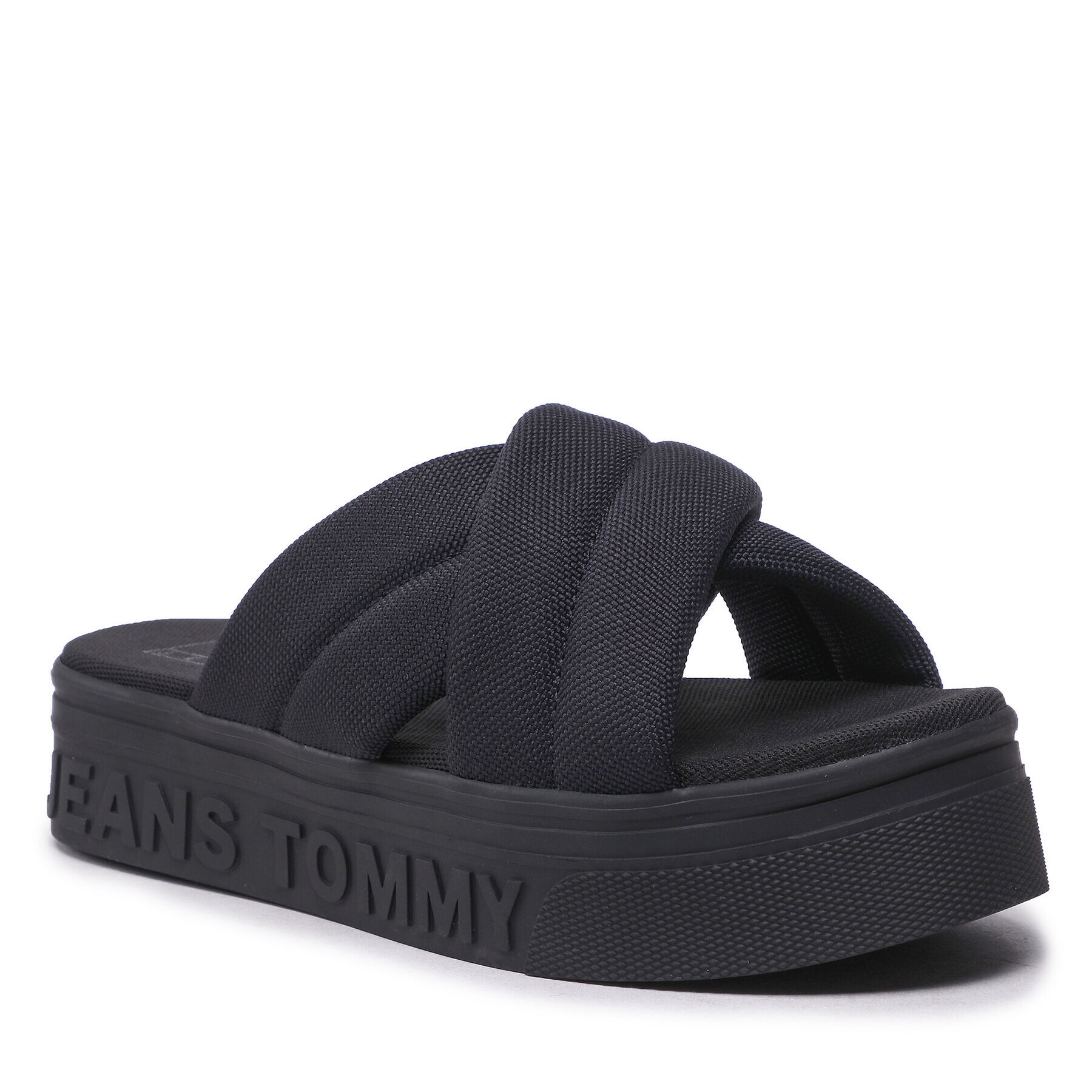 Tommy Jeans Papucs Fltfrm Sandal EN0EN02116 Fekete - Pepit.hu