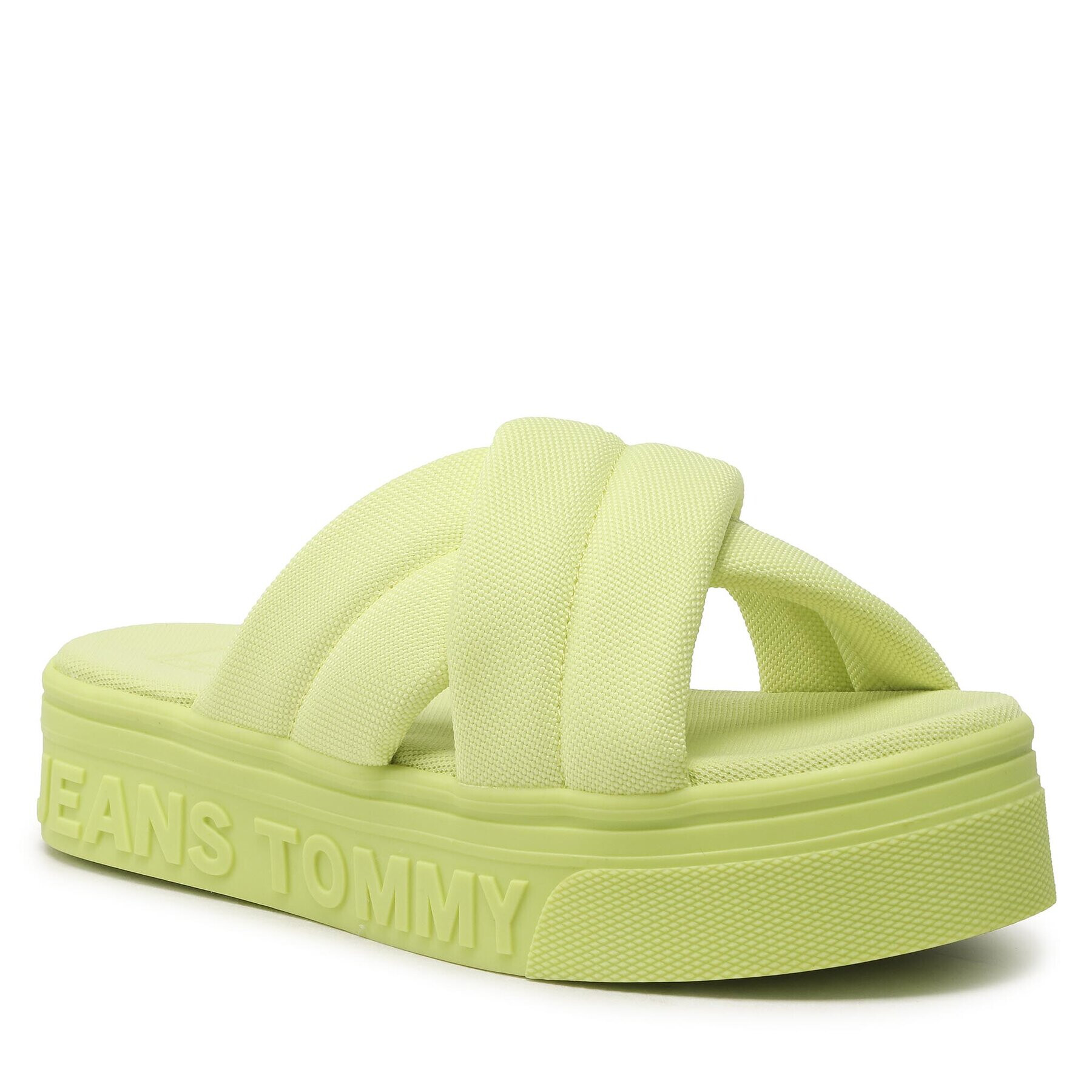 Tommy Jeans Papucs Fltfrm Sandal EN0EN02116 Zöld - Pepit.hu