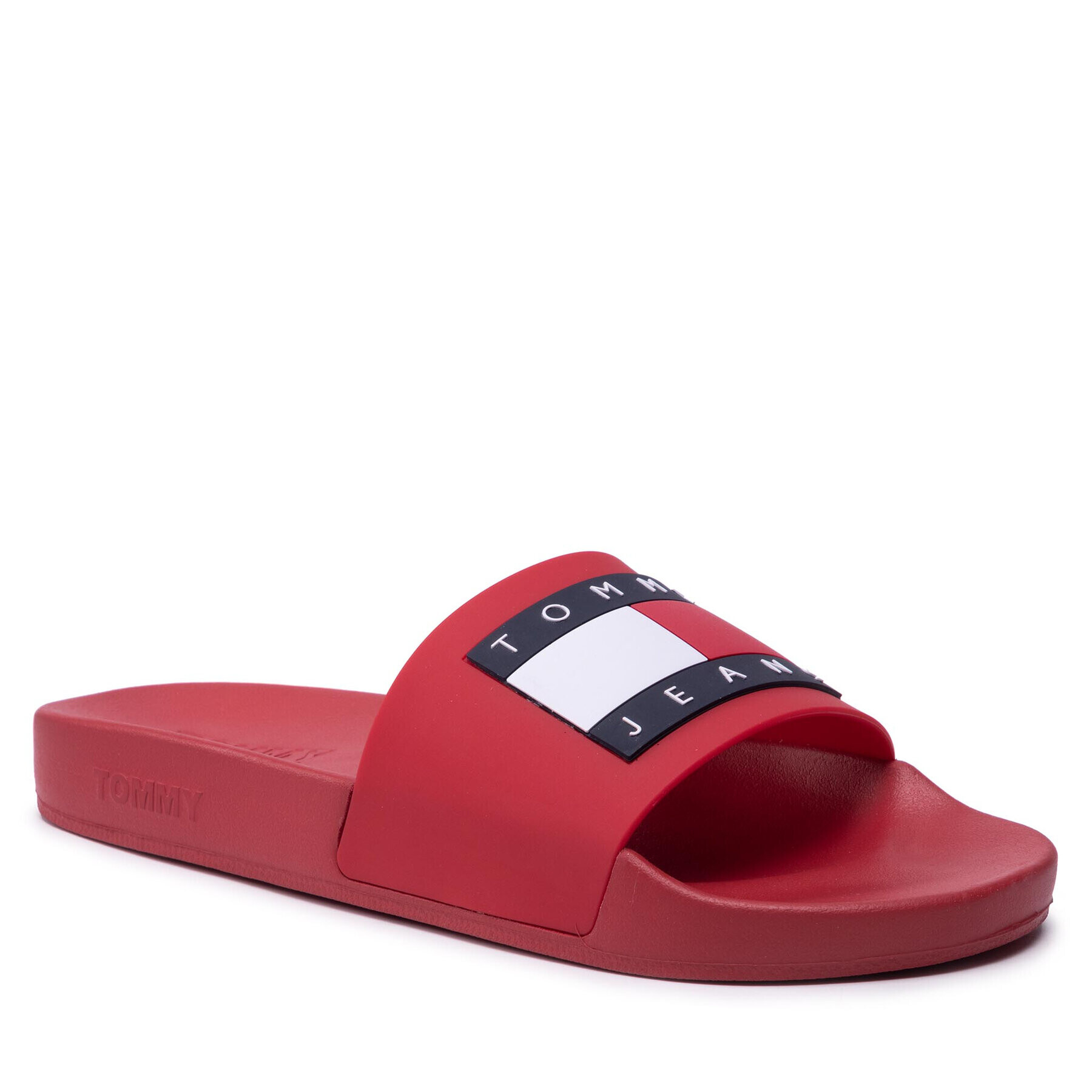 Tommy Jeans Papucs Mens Flag Pool Slide EM0EM01021 Piros - Pepit.hu