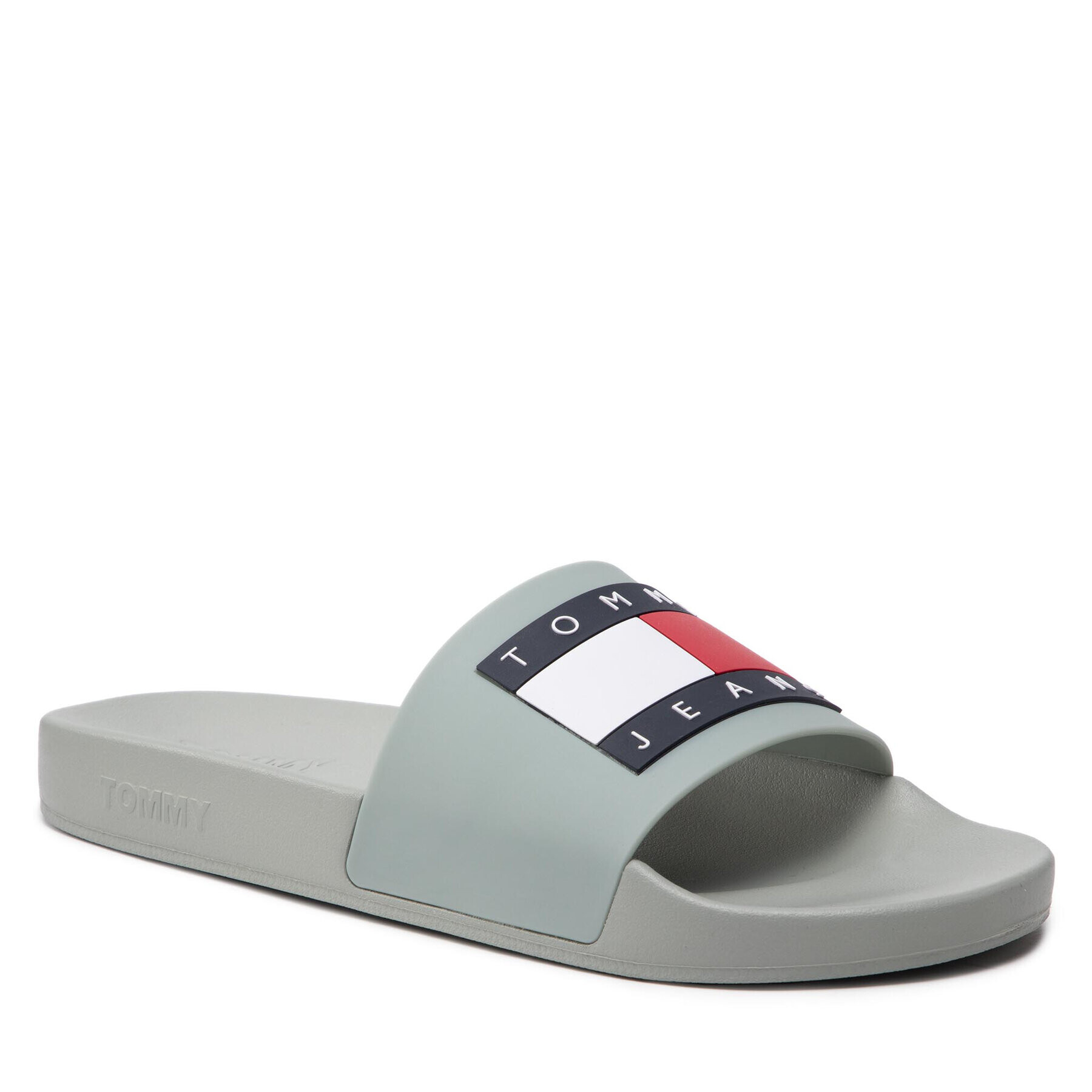 Tommy Jeans Papucs Mens Flag Pool Slide EM0EM01021 Zöld - Pepit.hu