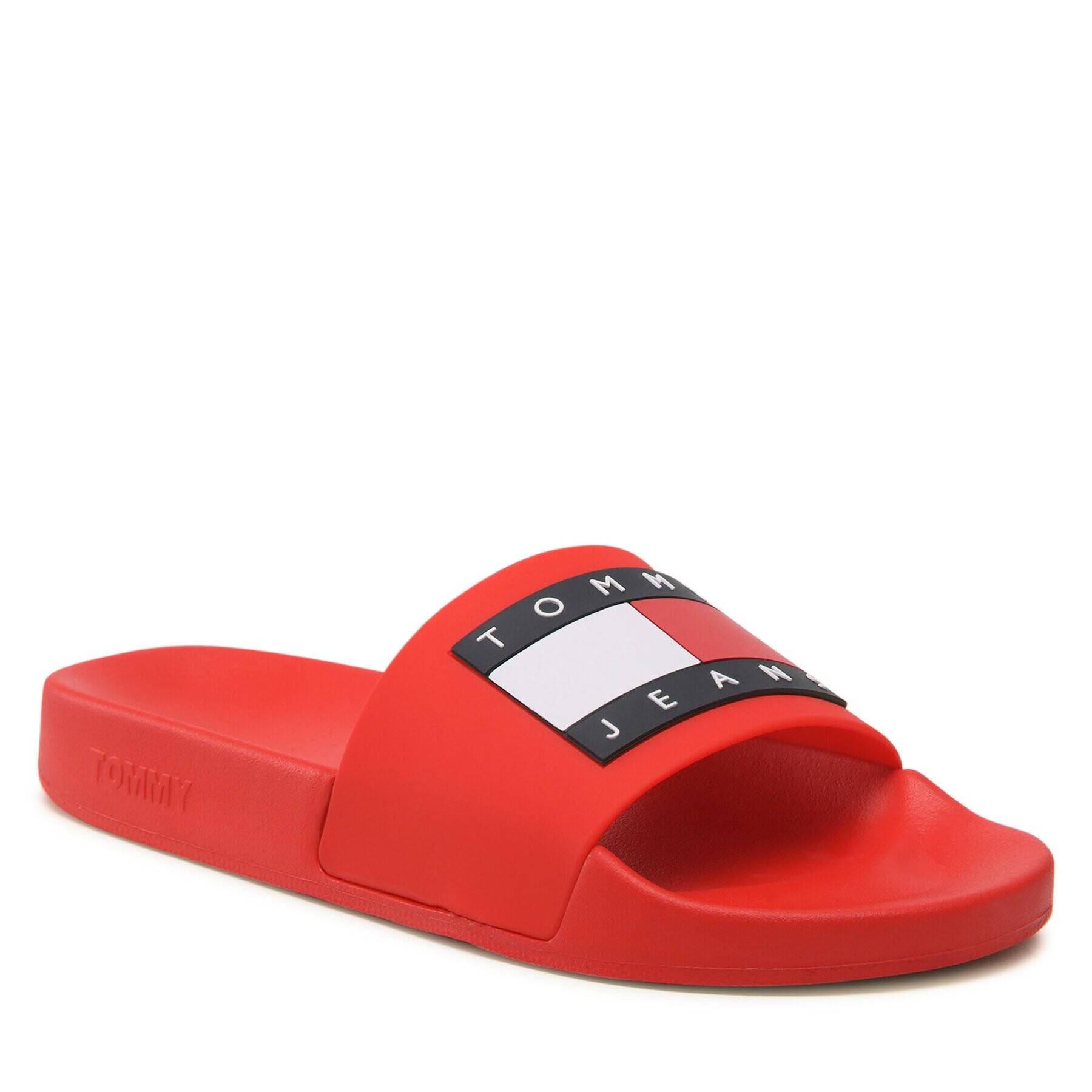 Tommy Jeans Papucs Pool Slide Ess EM0EM01191 Piros - Pepit.hu