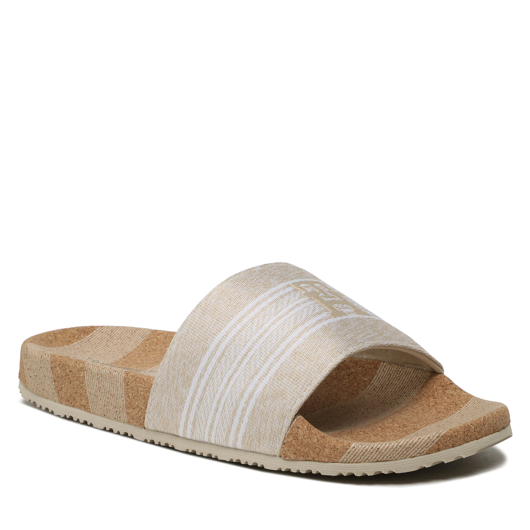 Tommy Jeans Papucs Th Woven Slide FW0FW07259 Bézs - Pepit.hu