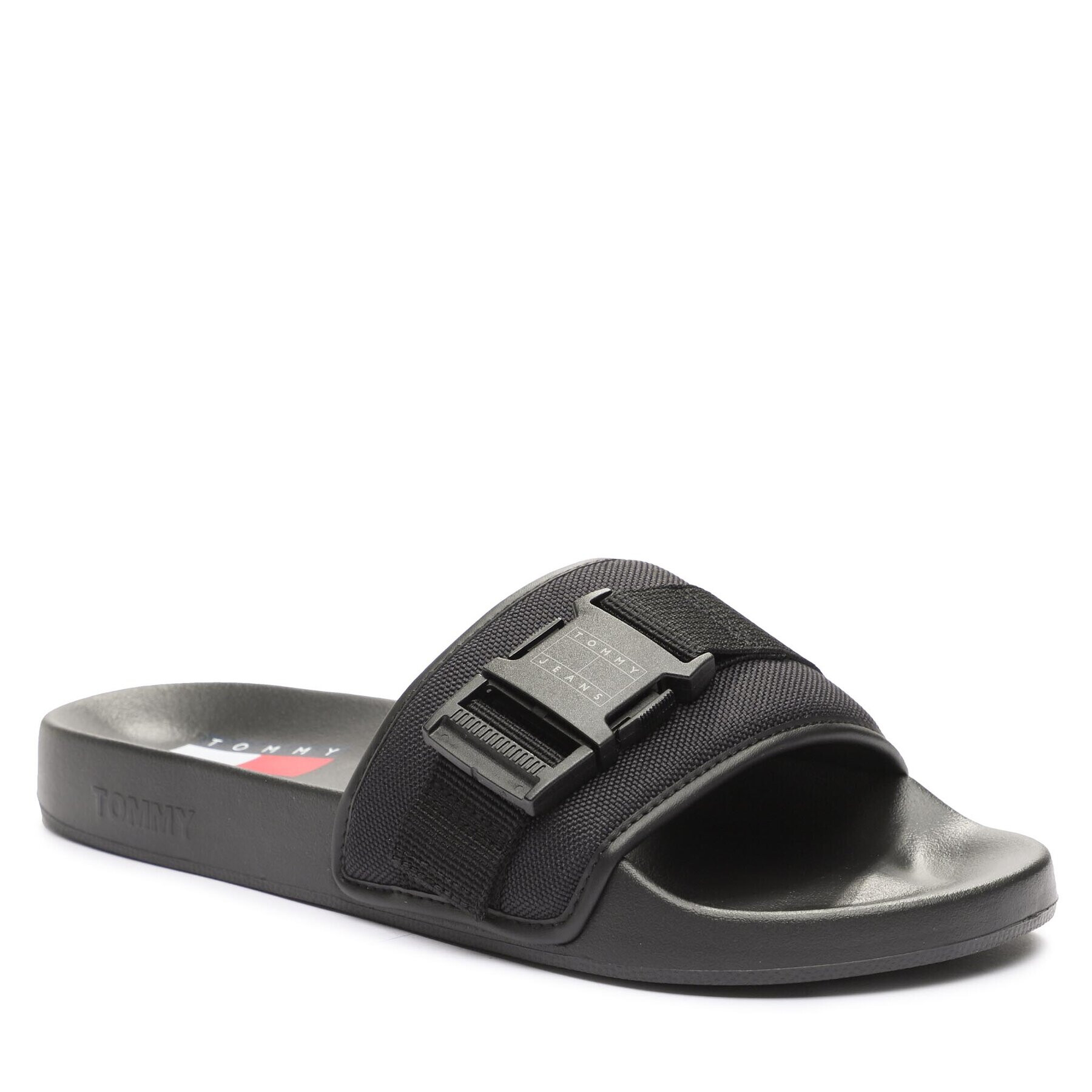 Tommy Jeans Papucs Tjm Bucke Pool Slide EM0EM01338 Fekete - Pepit.hu