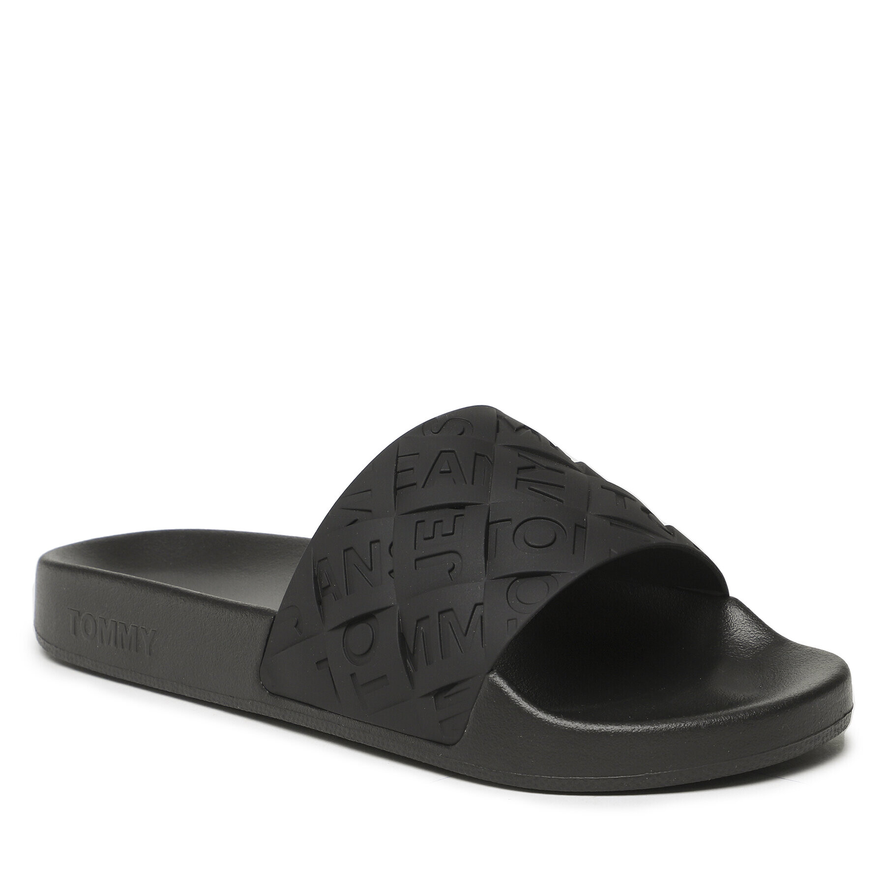 Tommy Jeans Papucs Tjw Woven Pool Slide EN0EN02223 Fekete - Pepit.hu