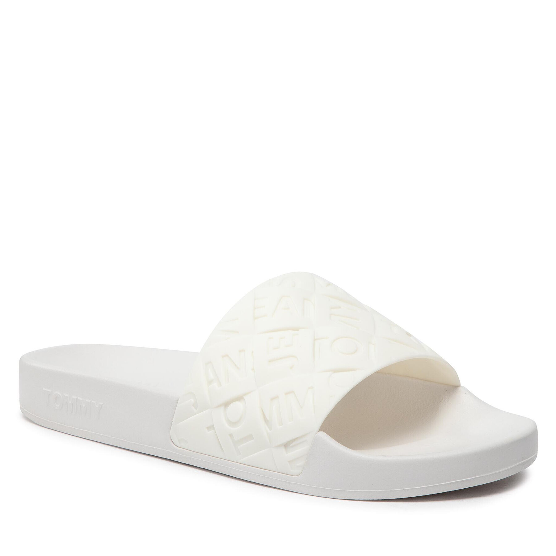 Tommy Jeans Papucs Woven Pool Slide EN0EN01857 Fehér - Pepit.hu