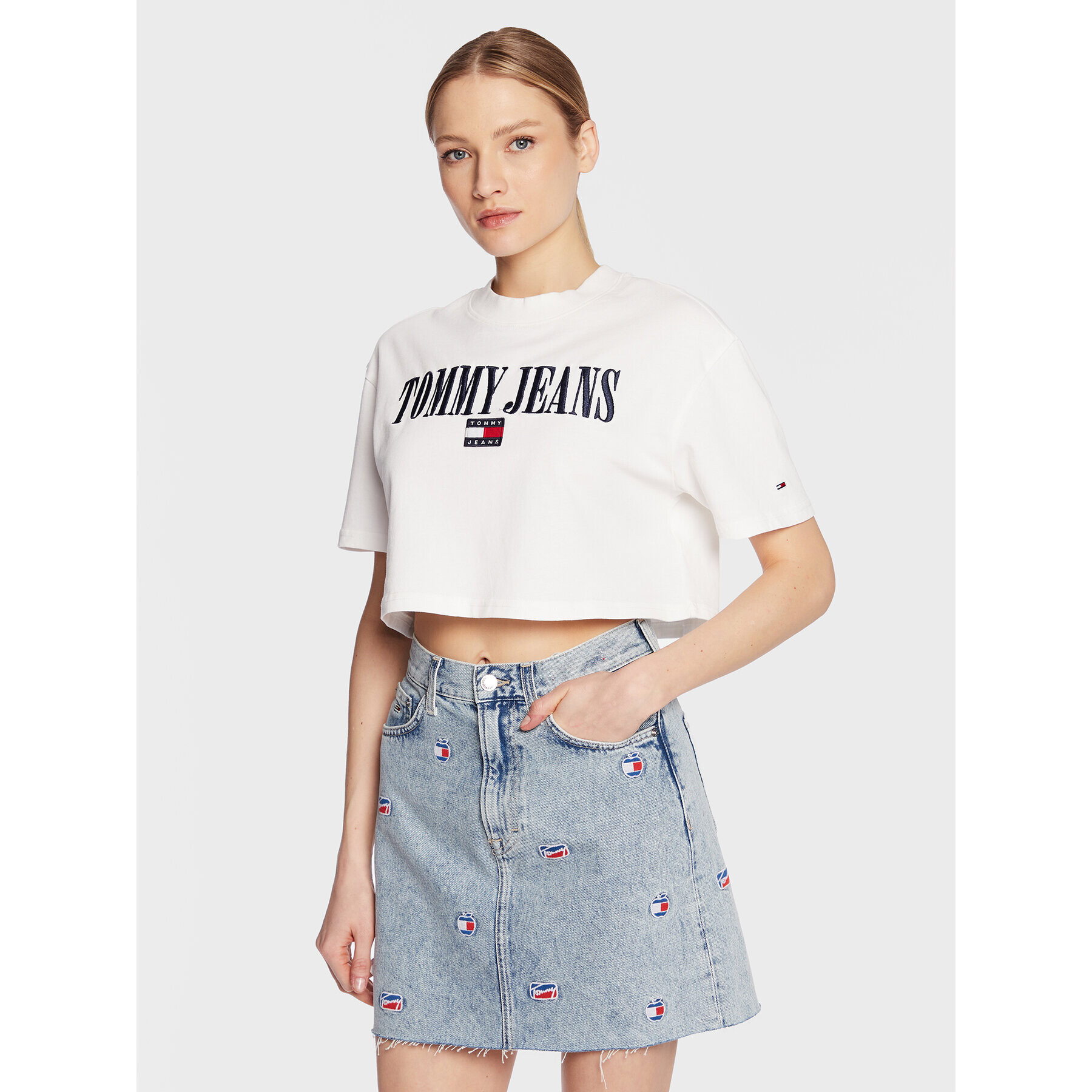 Tommy Jeans Póló Archive 2 DW0DW14913 Fehér Regular Fit - Pepit.hu