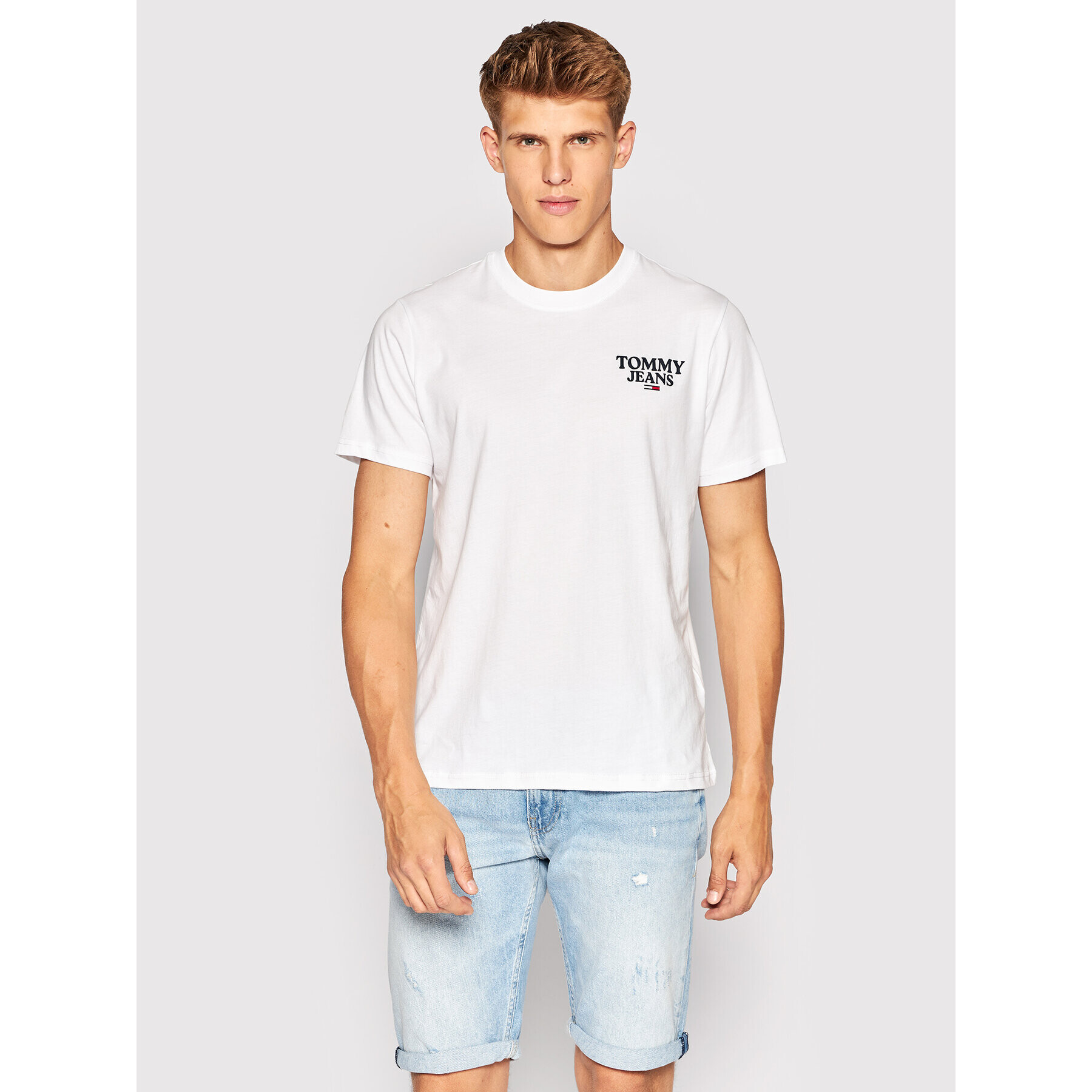 Tommy Jeans Póló Chest Entry DM0DM12790 Fehér Regular Fit - Pepit.hu