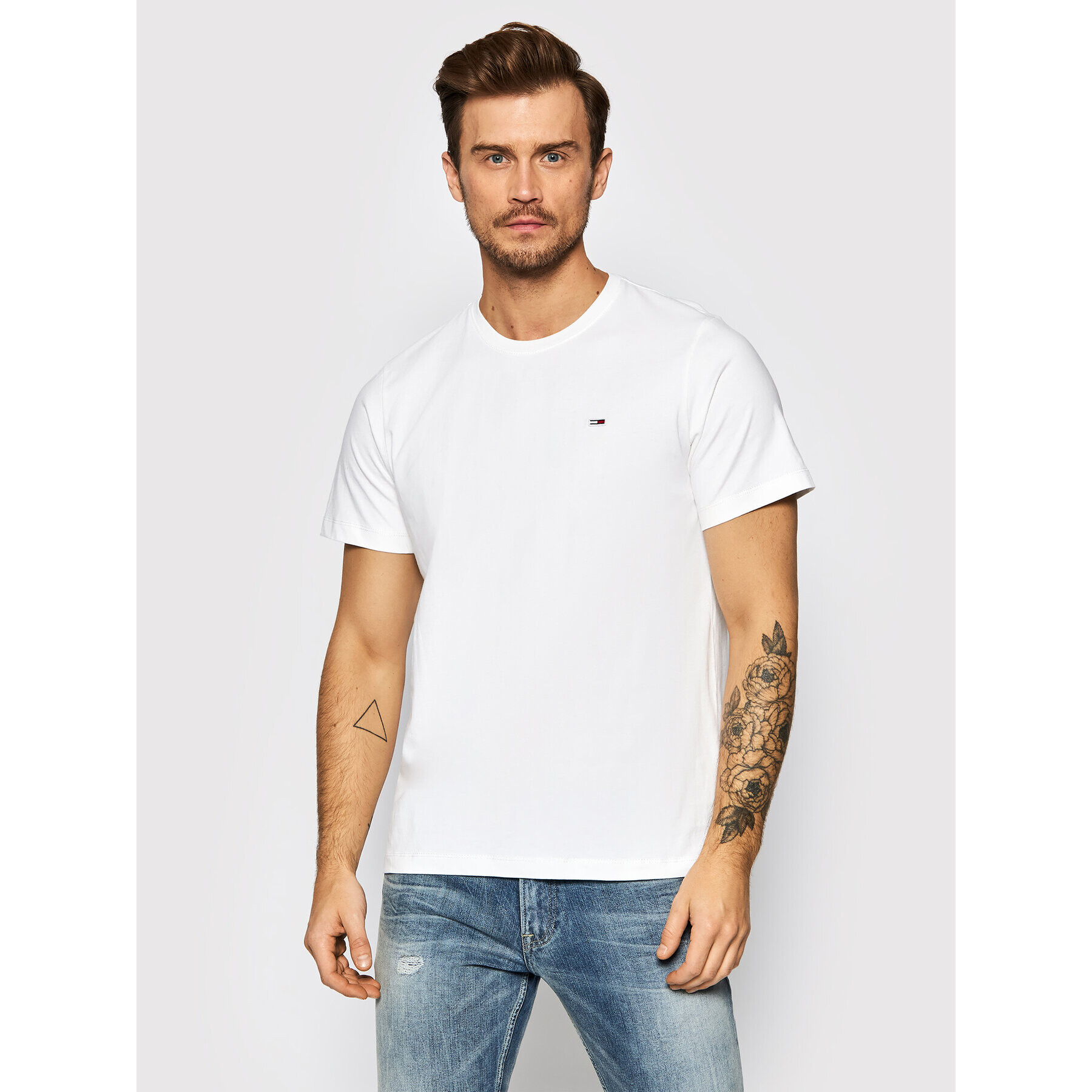 Tommy Jeans Póló Classic DM0DM09598 Fehér Regular Fit - Pepit.hu