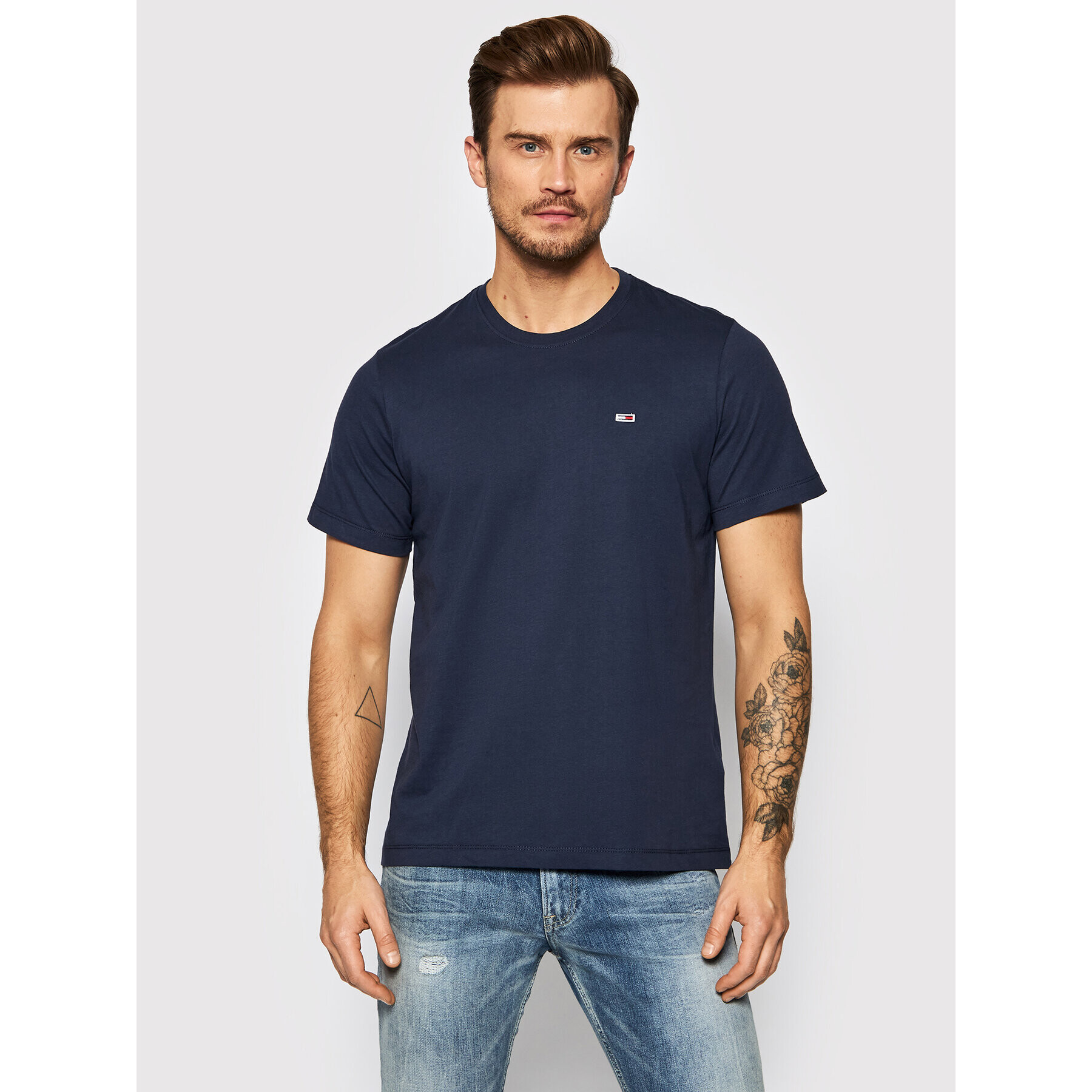 Tommy Jeans Póló Classic DM0DM09598 Sötétkék Regular Fit - Pepit.hu