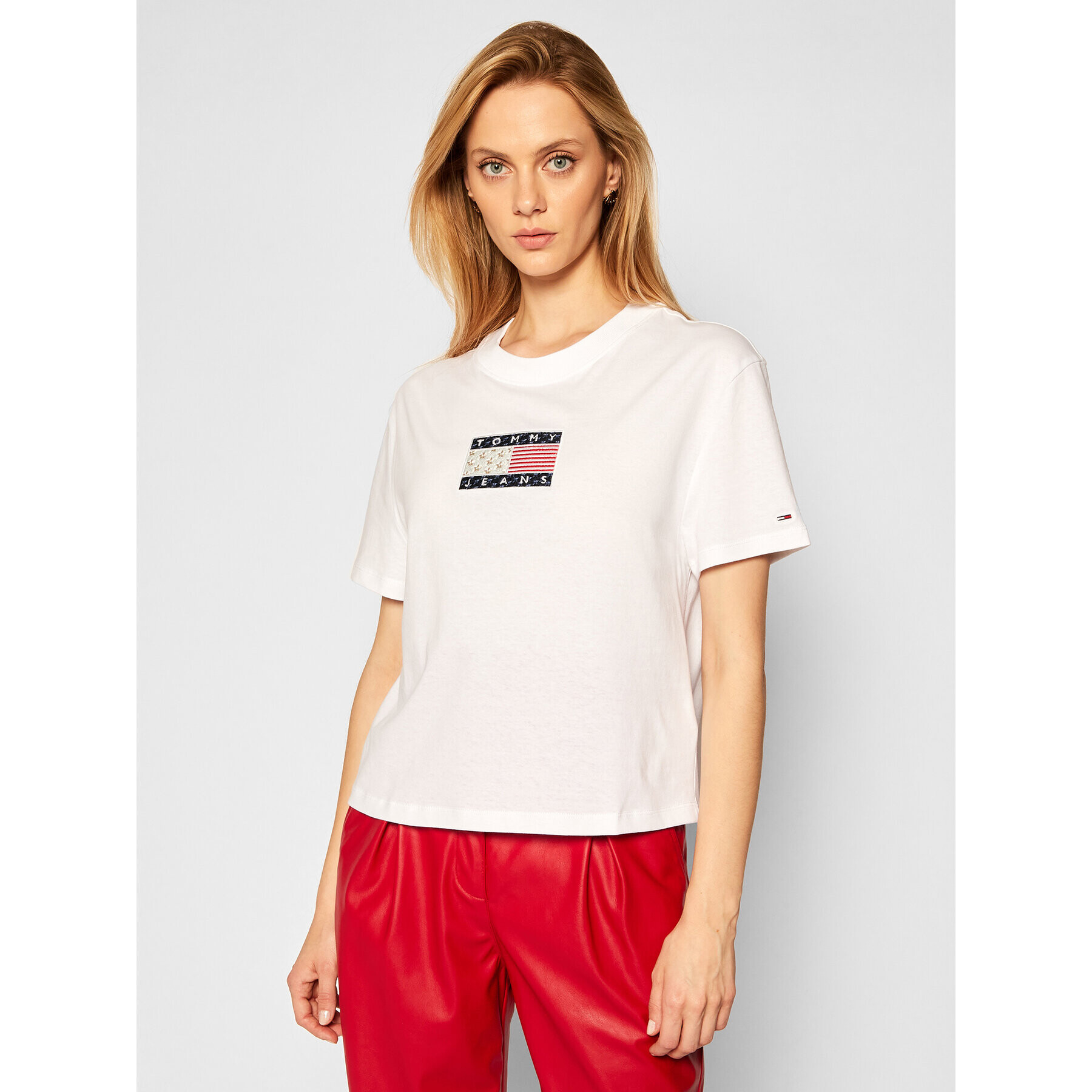 Tommy Jeans Póló DW0DW08482 Fehér Regular Fit - Pepit.hu