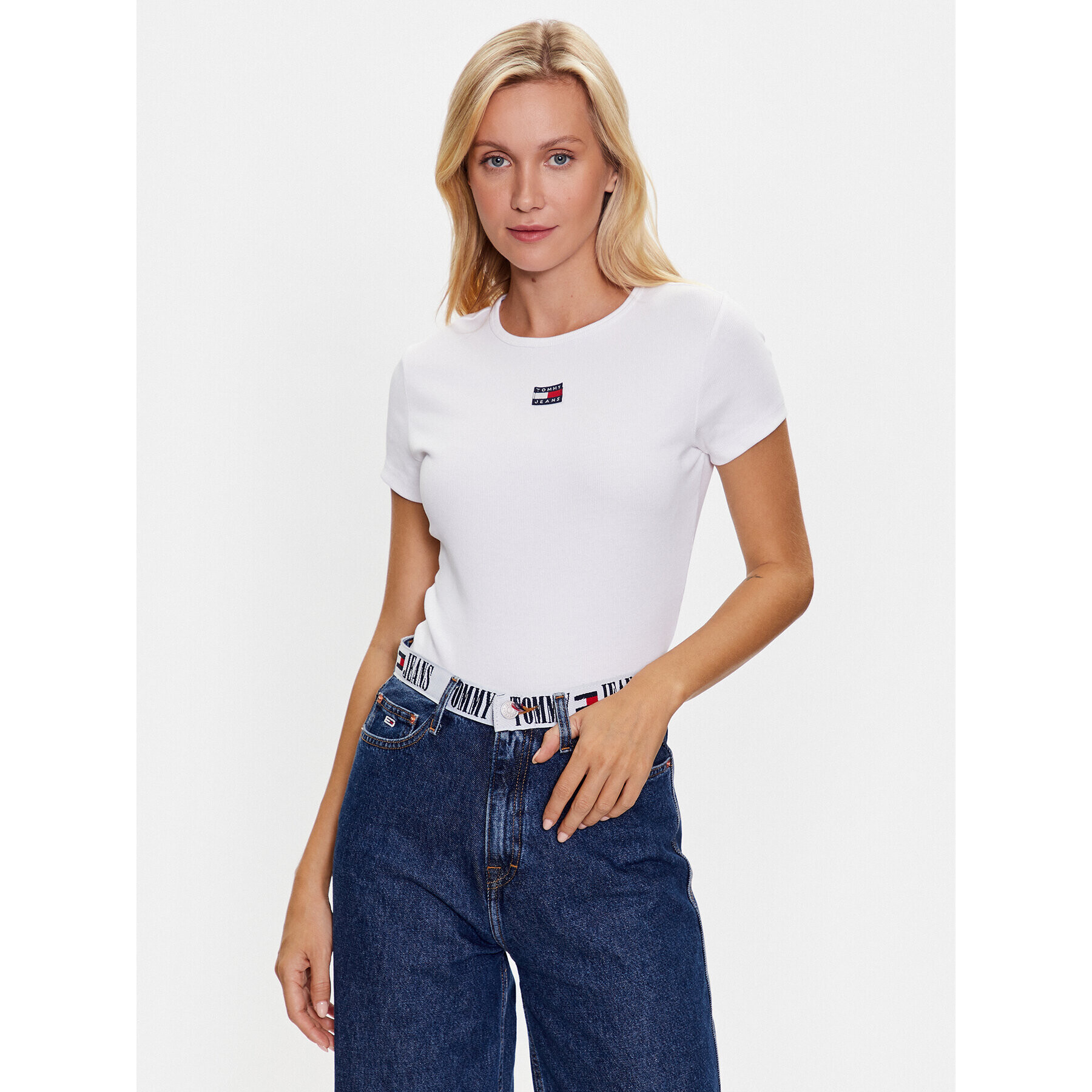 Tommy Jeans Póló DW0DW16259 Fehér Regular Fit - Pepit.hu