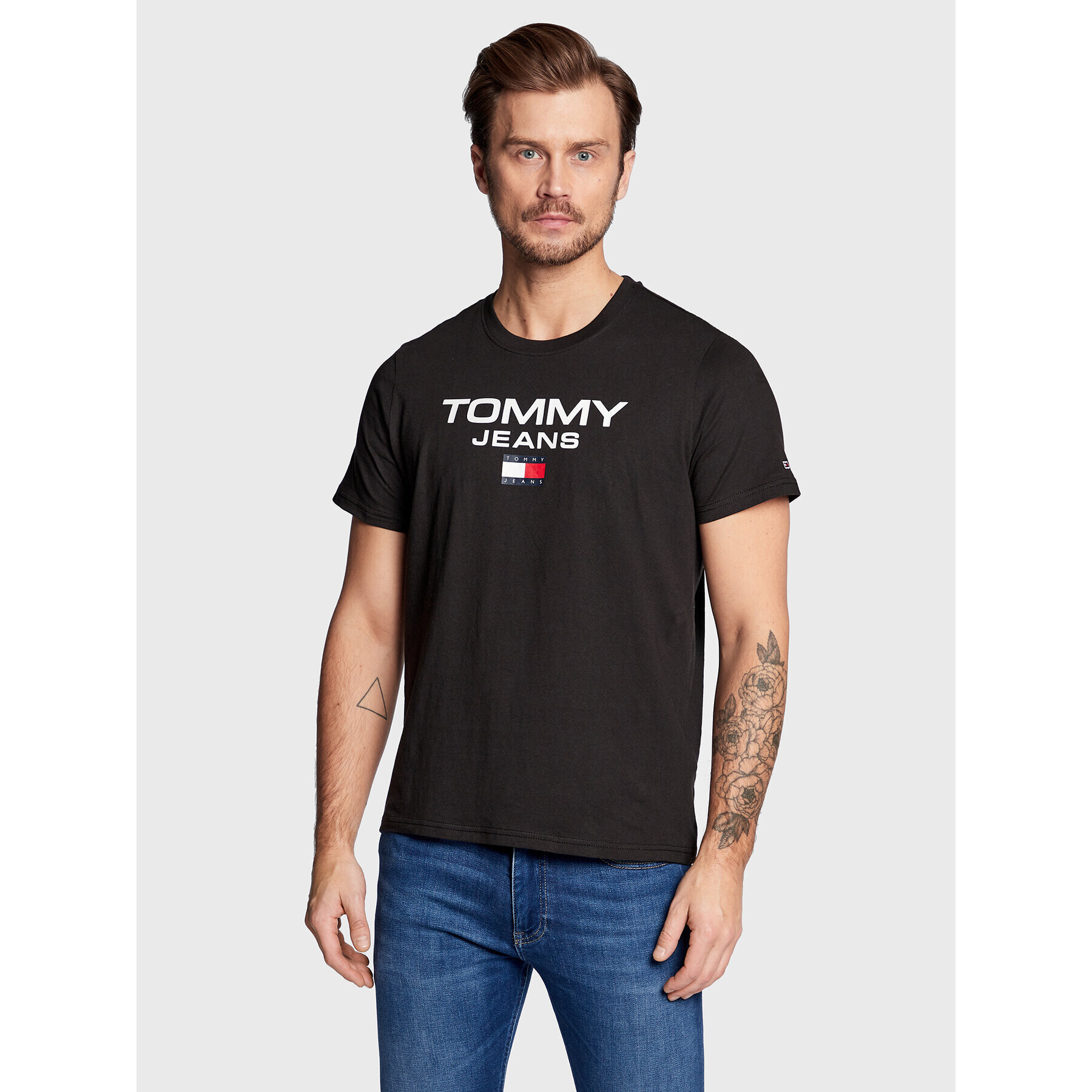 Tommy Jeans Póló Entry DM0DM15682 Fekete Regular Fit - Pepit.hu