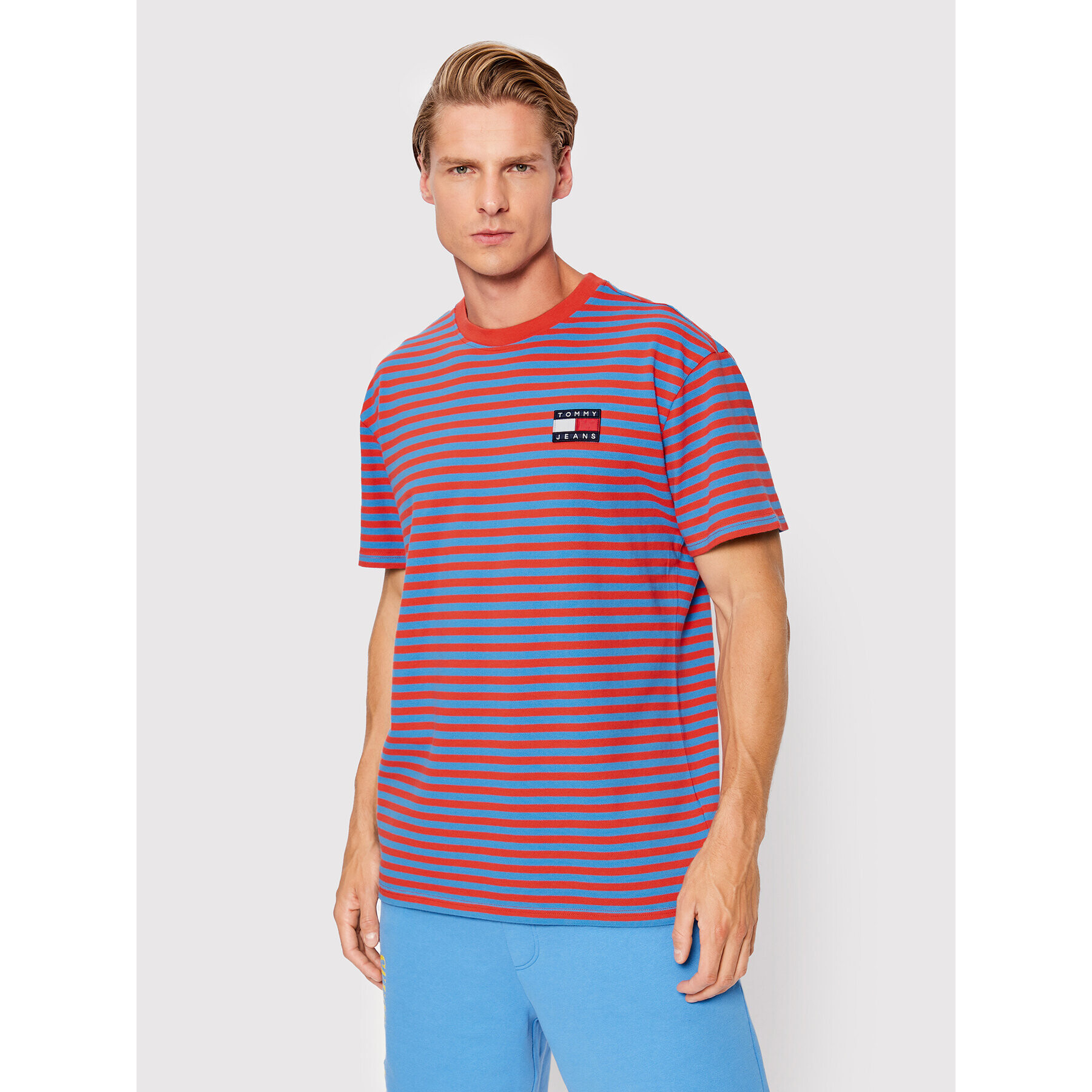 Tommy Jeans Póló Pique DM0DM14943 Piros Classic Fit - Pepit.hu