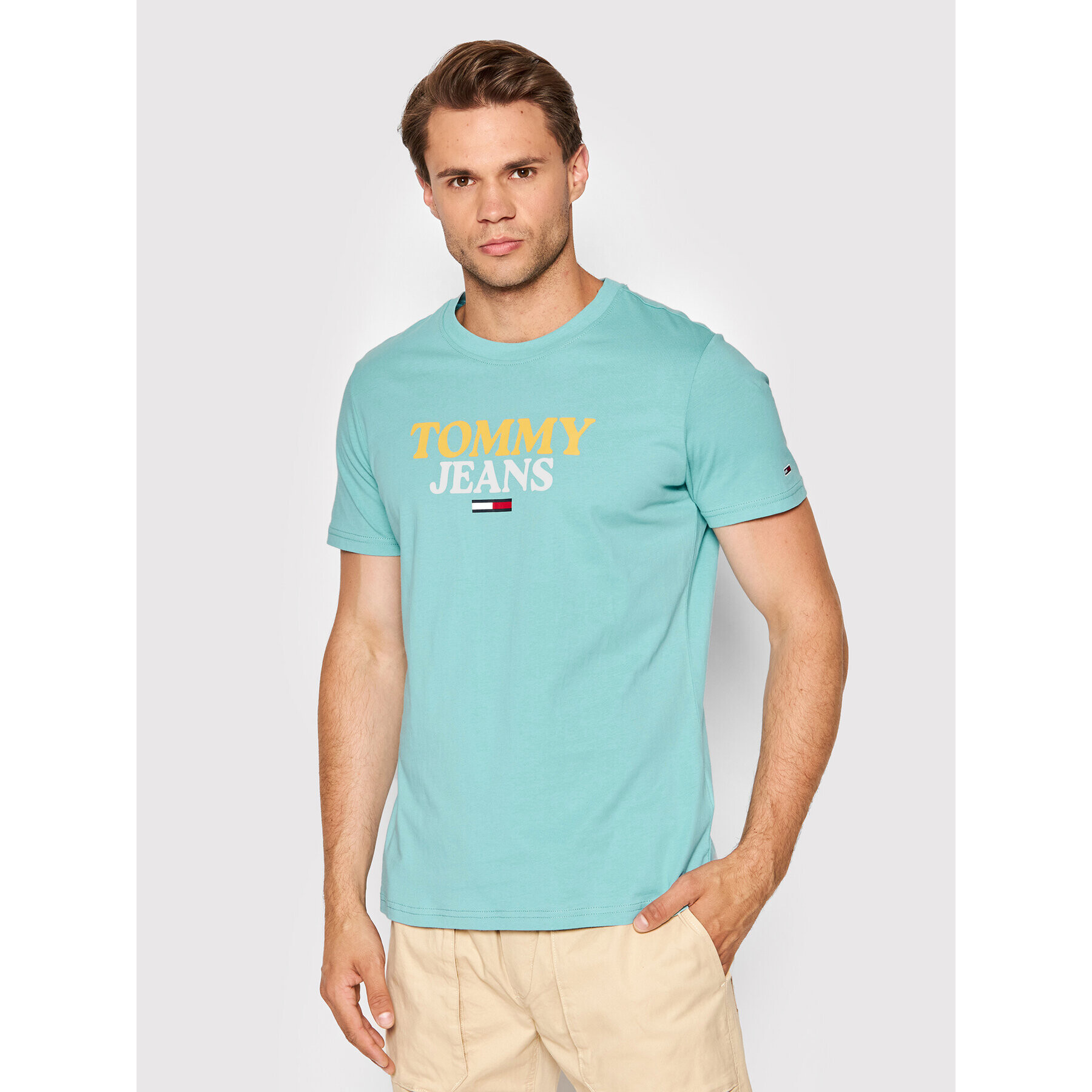 Tommy Jeans Póló Tjm Entry DM0DM12853 Kék Slim Fit - Pepit.hu