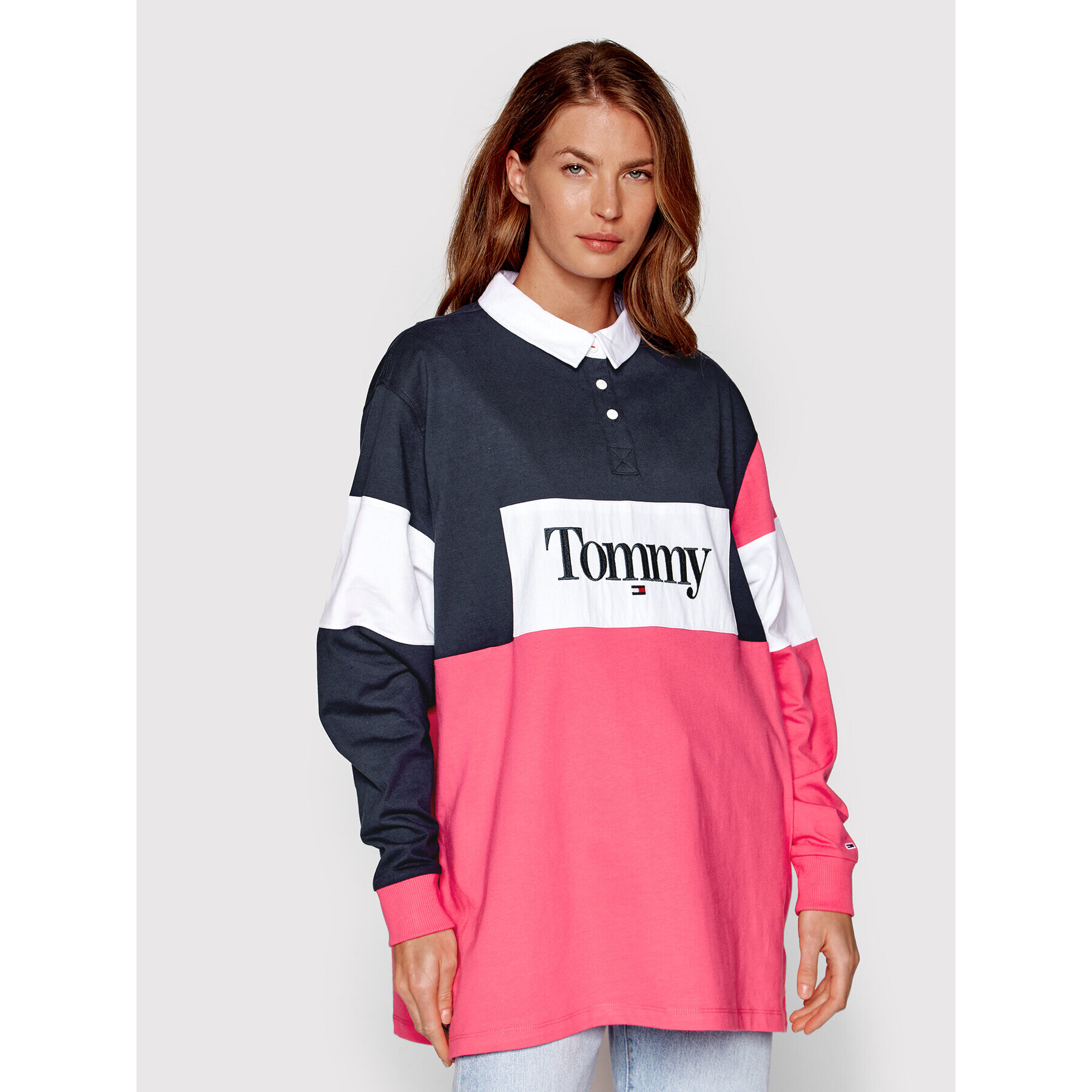 Tommy Jeans Pólóing Bold Logo DW0DW13429 Színes Relaxed Fit - Pepit.hu