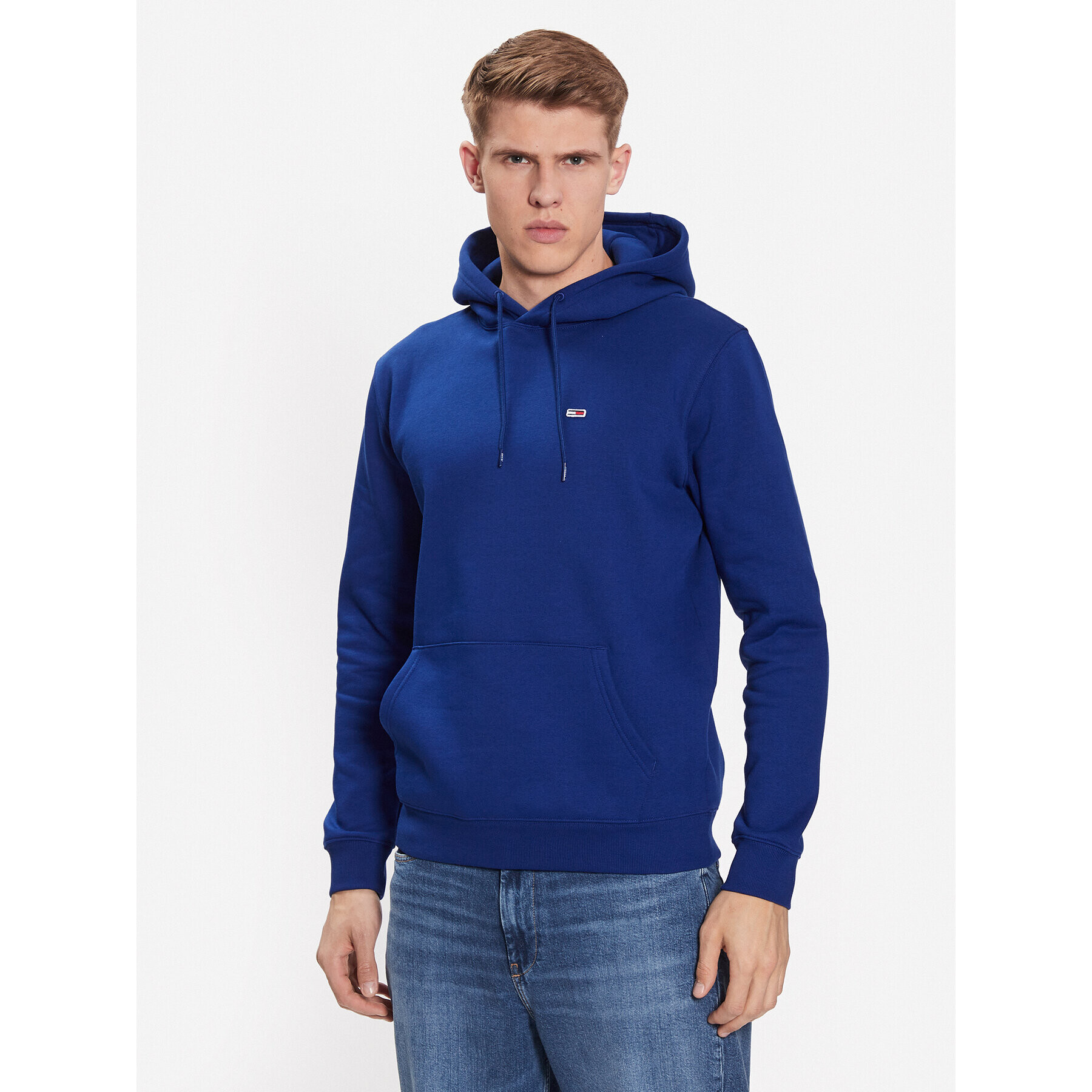 Tommy Jeans Pulóver DM0DM09593 Sötétkék Regular Fit - Pepit.hu