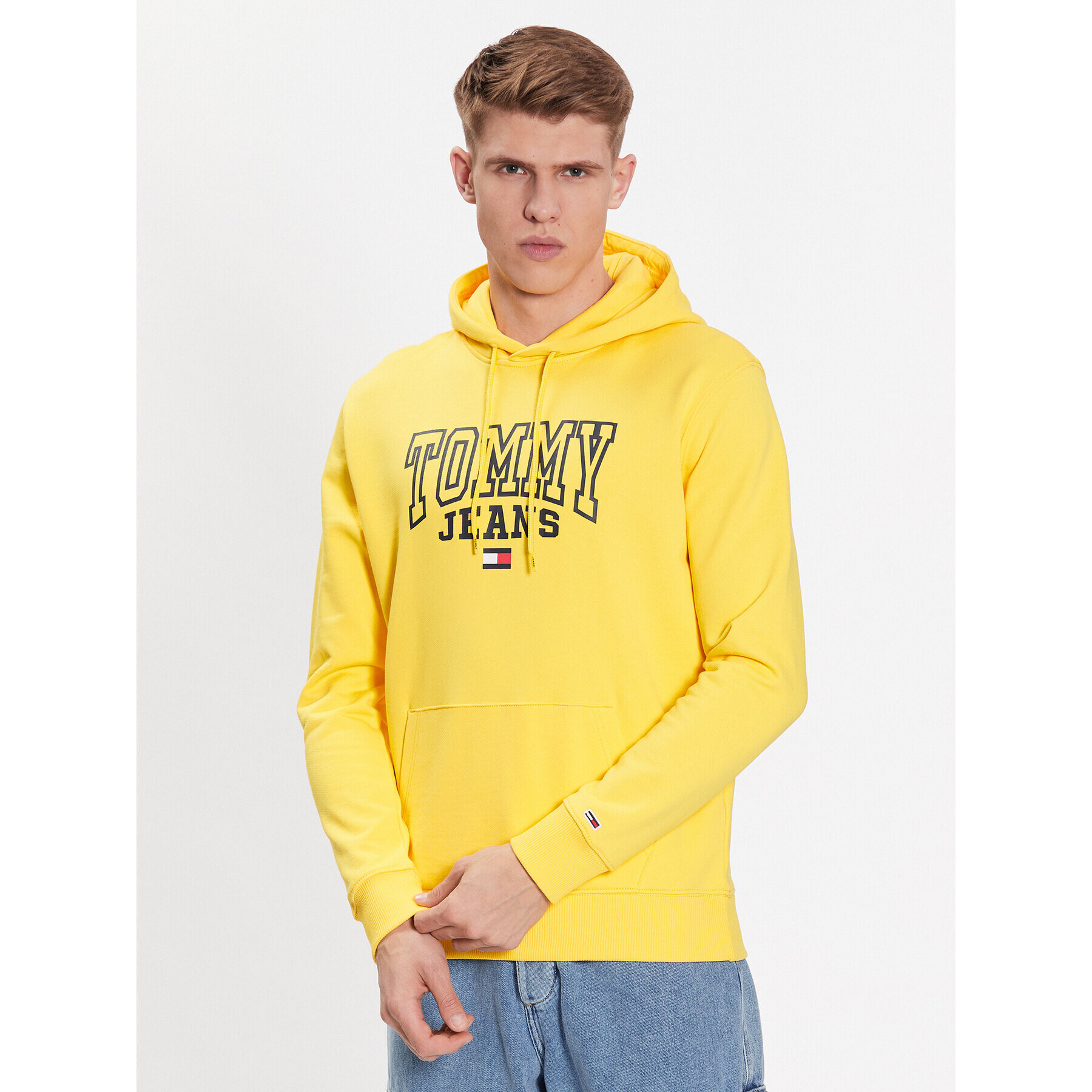 Tommy Jeans Pulóver Entry Graphic DM0DM16792 Sárga Regular Fit - Pepit.hu