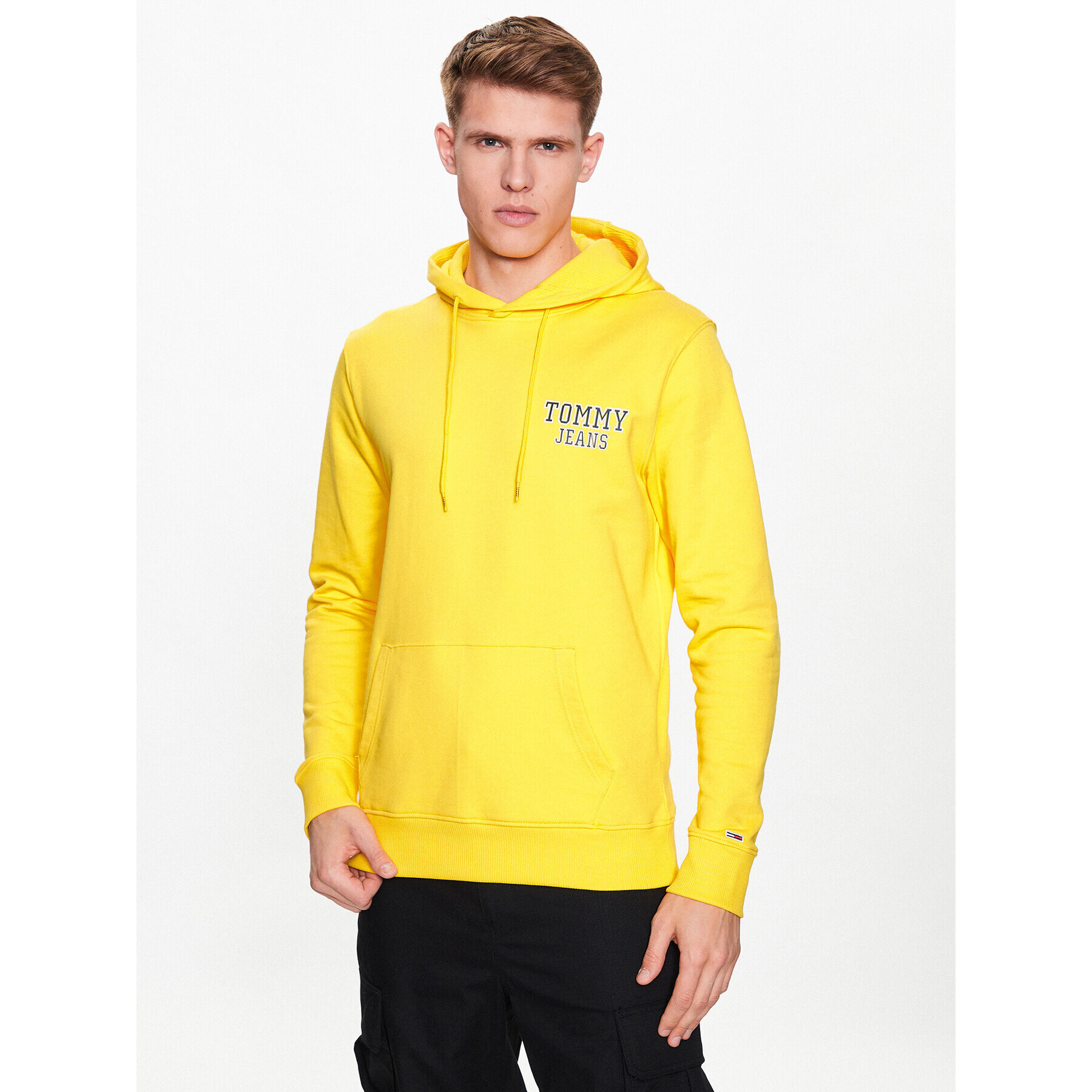 Tommy Jeans Pulóver Graphic DM0DM16365 Sárga Regular Fit - Pepit.hu