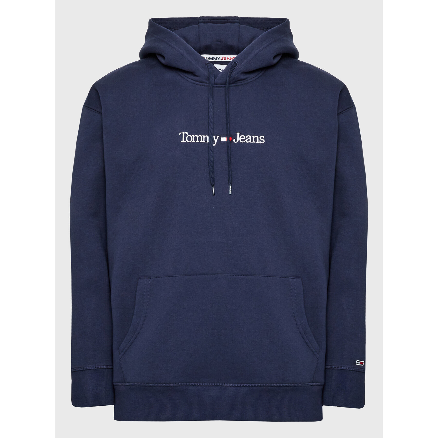 Tommy Jeans Pulóver Linear DM0DM15013 Sötétkék Regular Fit - Pepit.hu