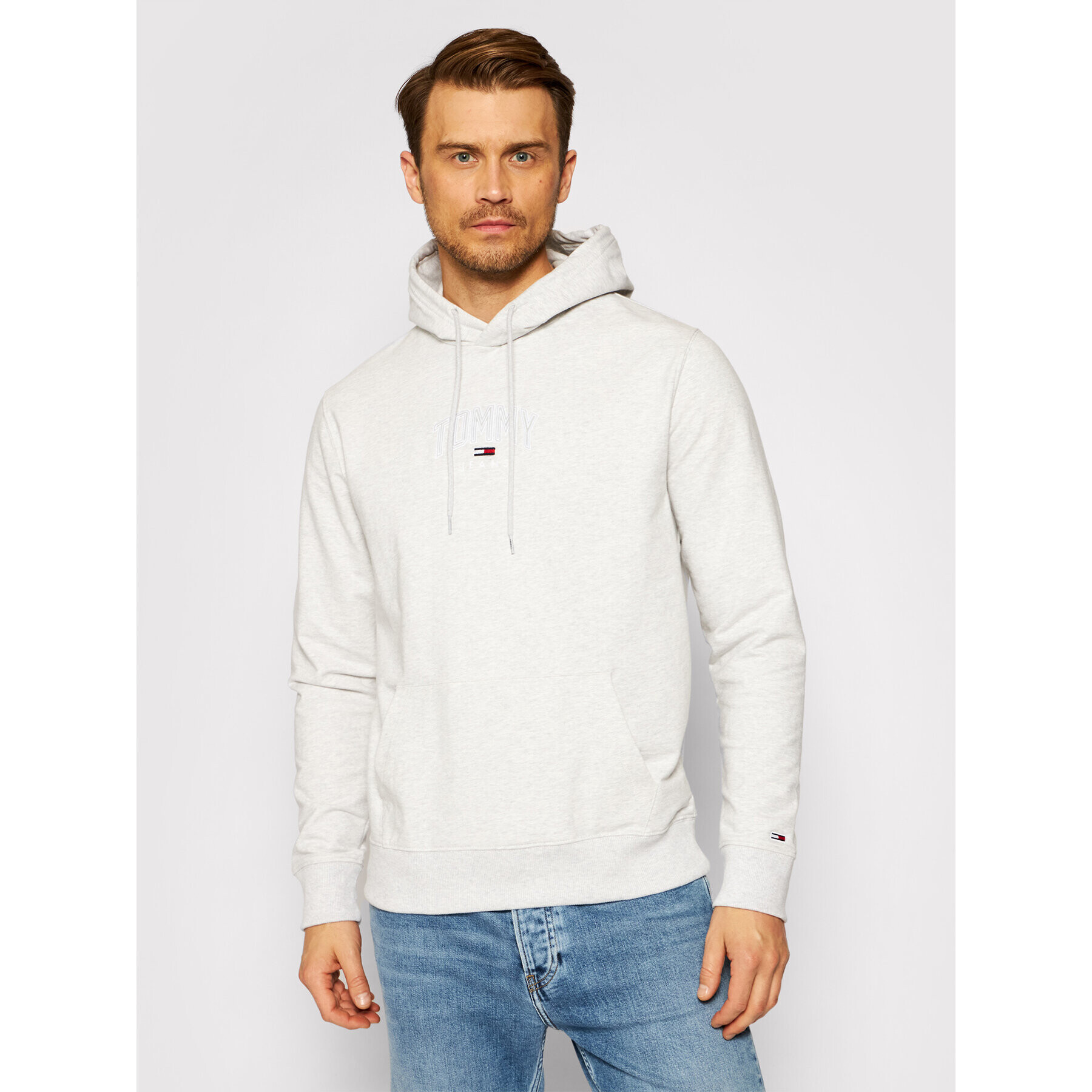 Tommy Jeans Pulóver Tjm Lightweight DM0DM10628 Szürke Regular Fit - Pepit.hu