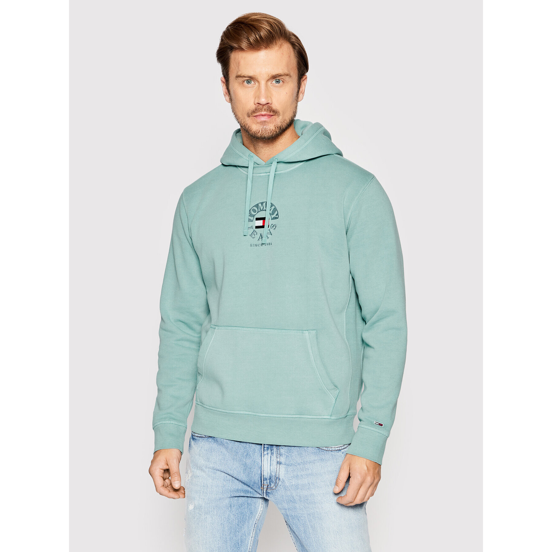 Tommy Jeans Pulóver Tjm Timeless DM0DM12943 Kék Regular Fit - Pepit.hu