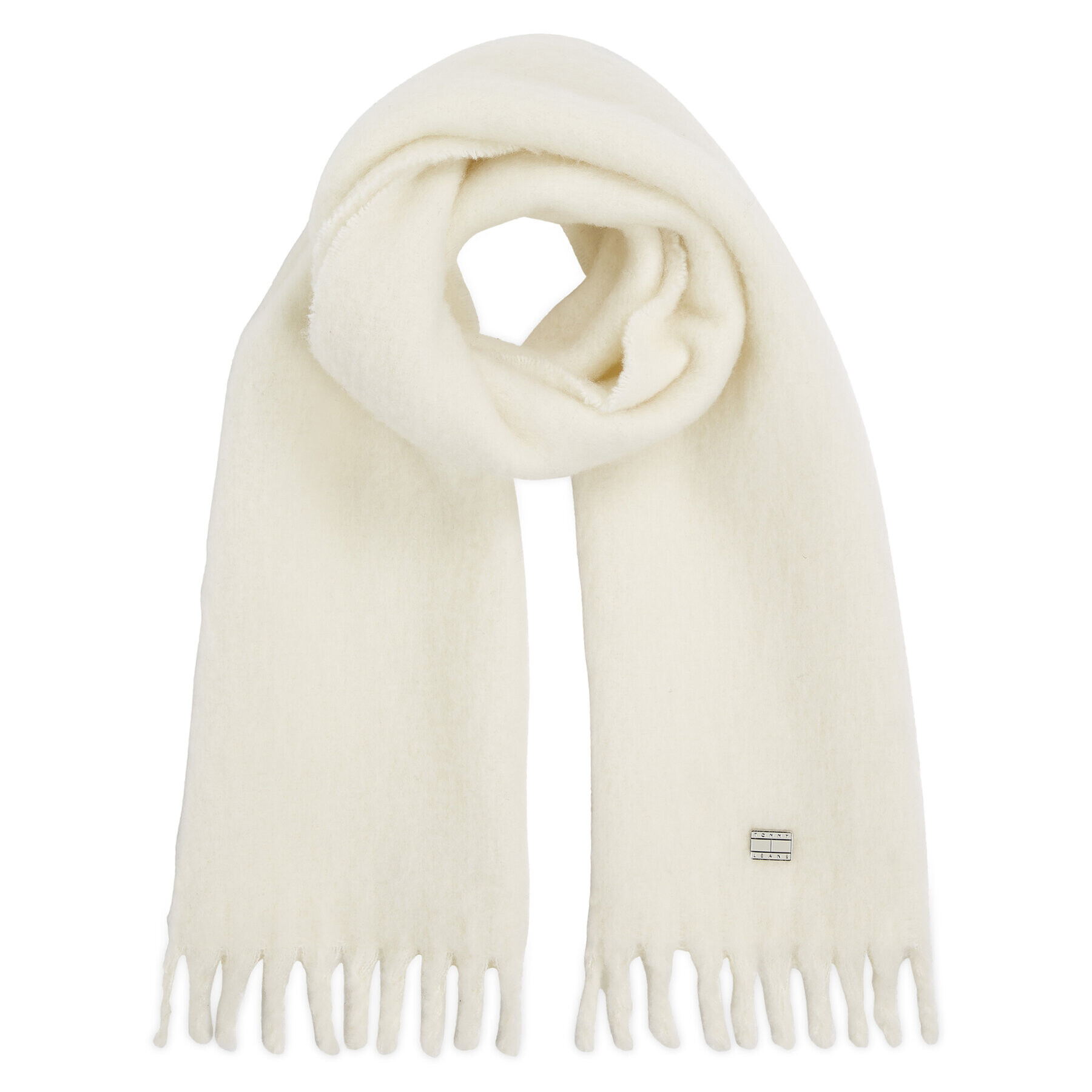 Tommy Jeans Sál Tjw Cosy Knit Scarf AW0AW15904 Ekru - Pepit.hu