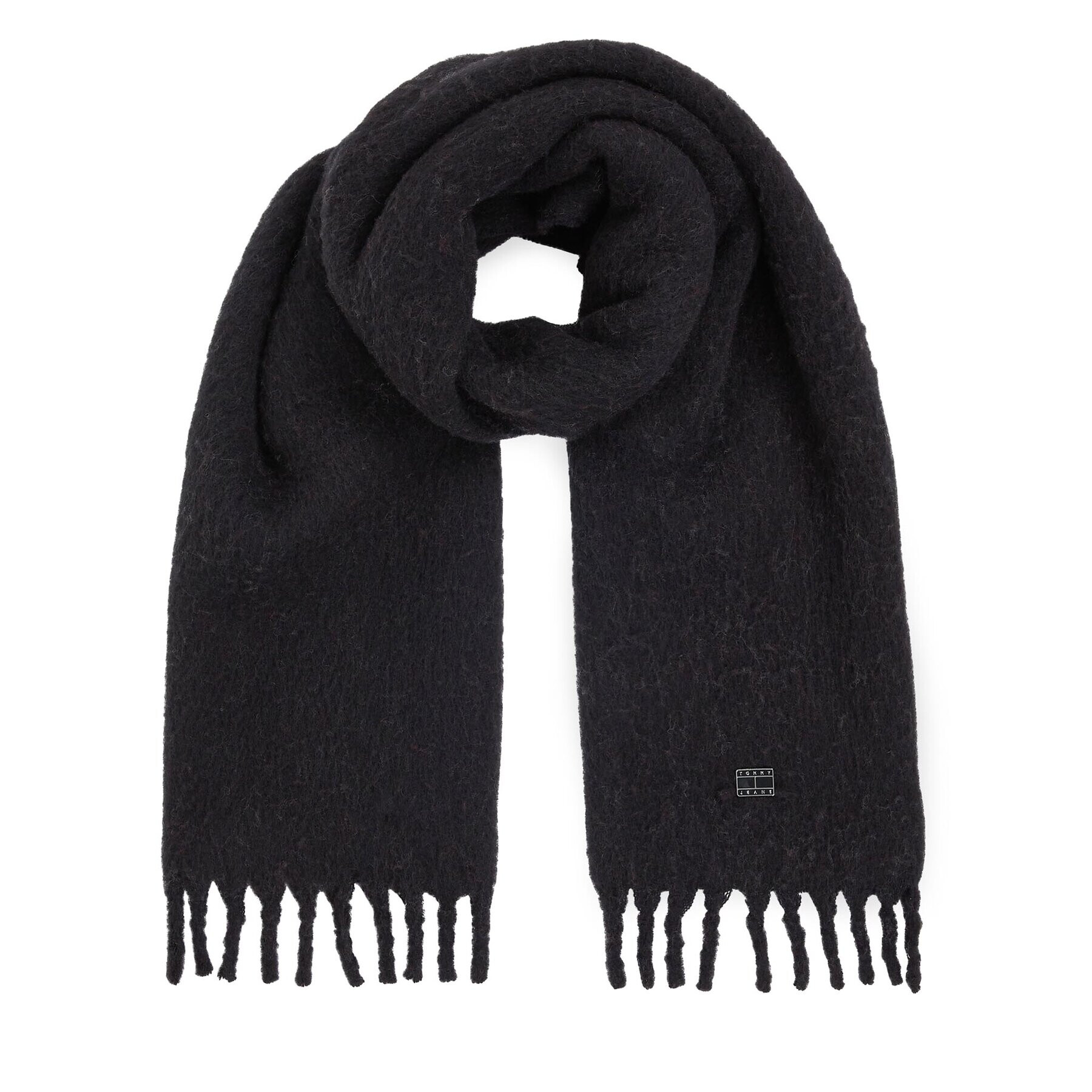 Tommy Jeans Sál Tjw Cosy Knit Scarf AW0AW15904 Fekete - Pepit.hu