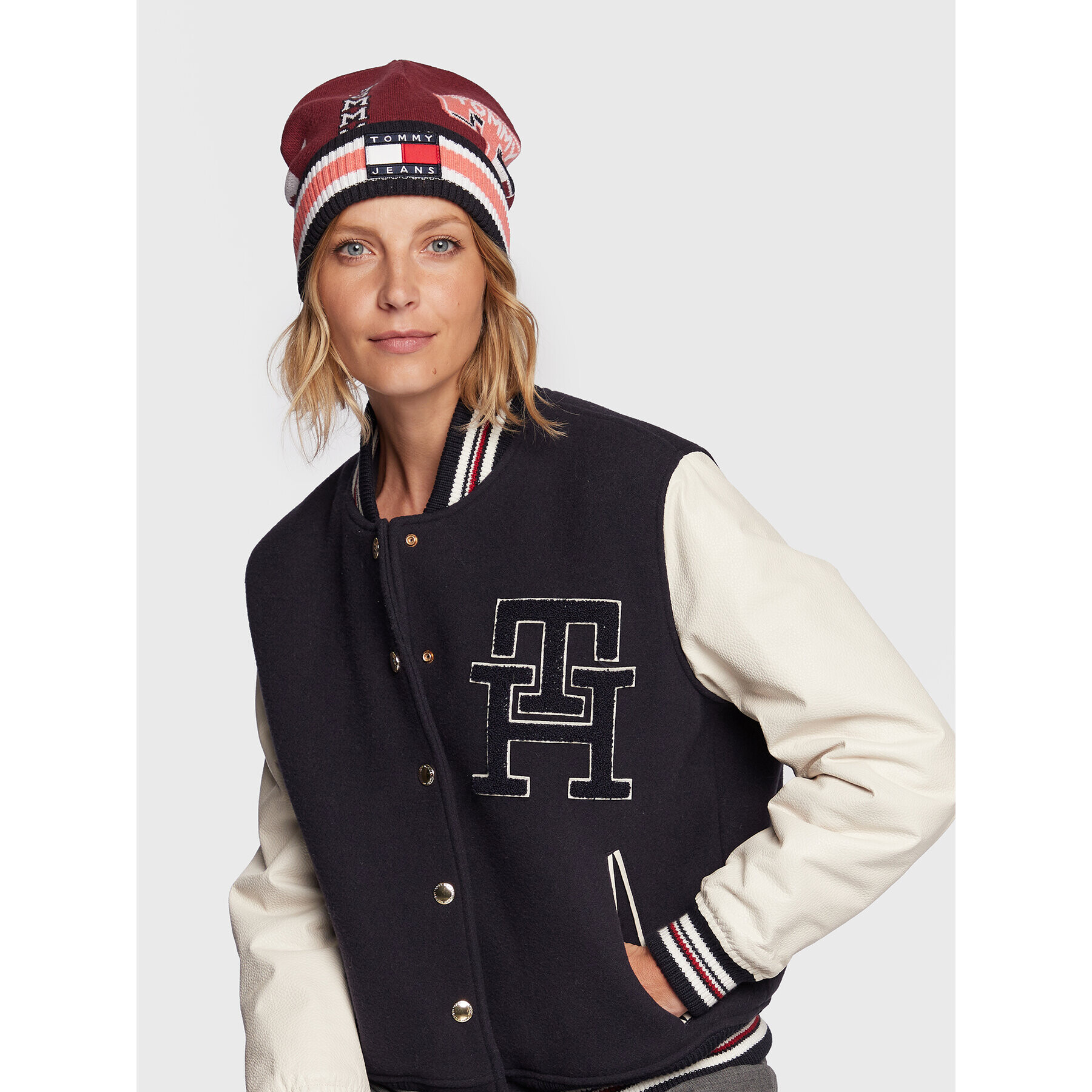 Tommy Jeans Sapka AW0AW12682 Bordó - Pepit.hu