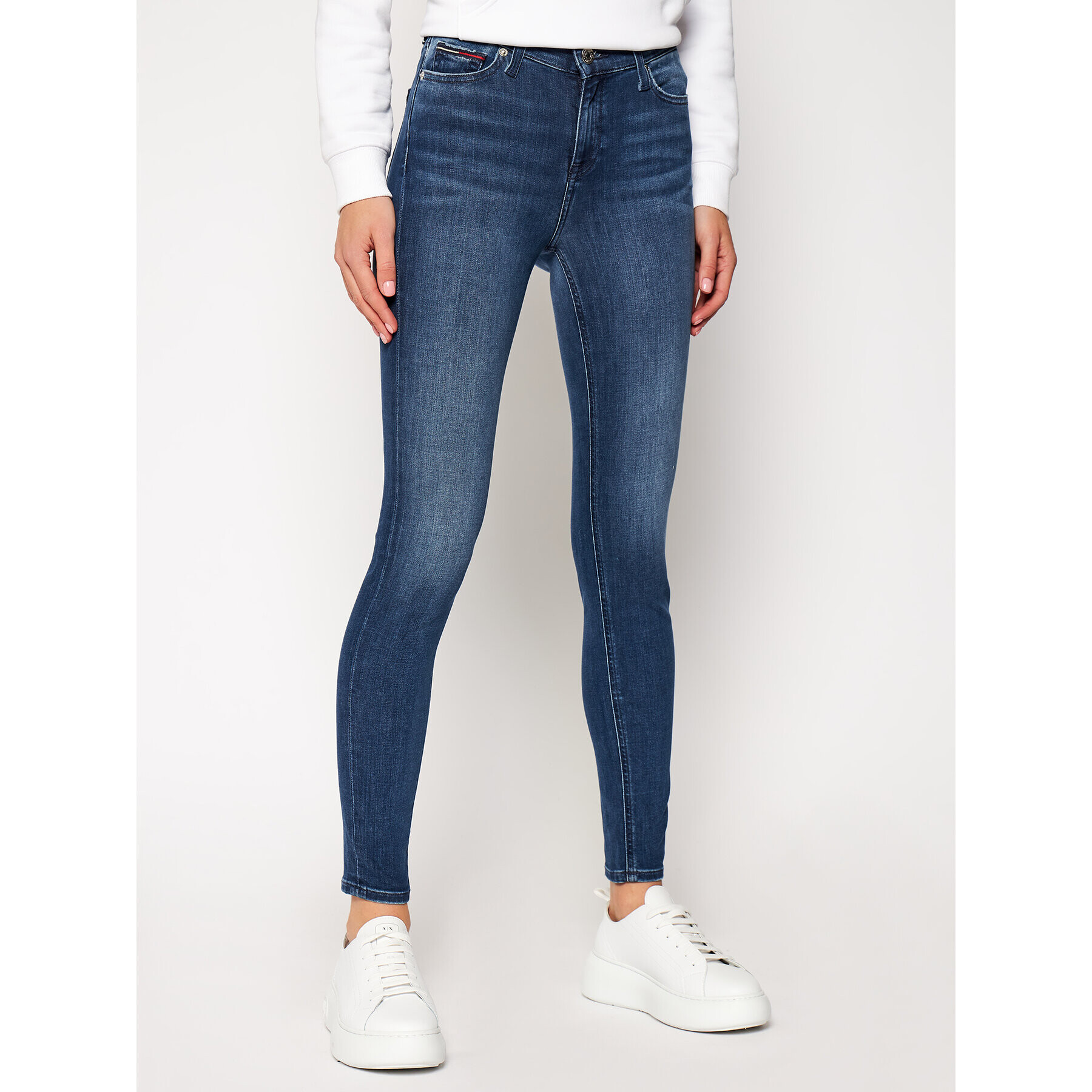 Tommy Jeans Skinny Fit Farmer Mid Rise Nora DW0DW04414 Sötétkék Skinny Fit - Pepit.hu