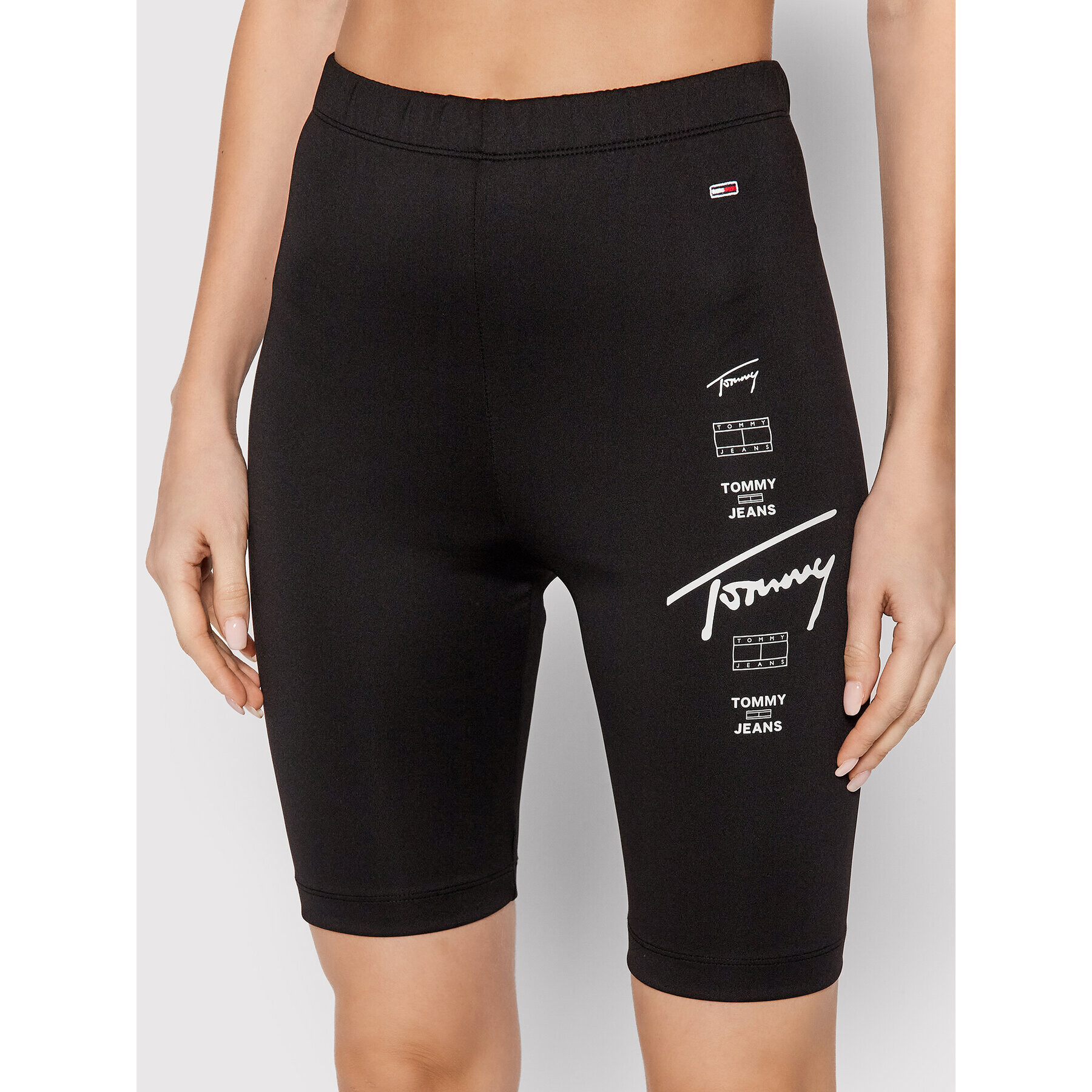 Tommy Jeans Sport rövidnadrág Logo Repeat Cycle DW0DW12057 Fekete Slim Fit - Pepit.hu