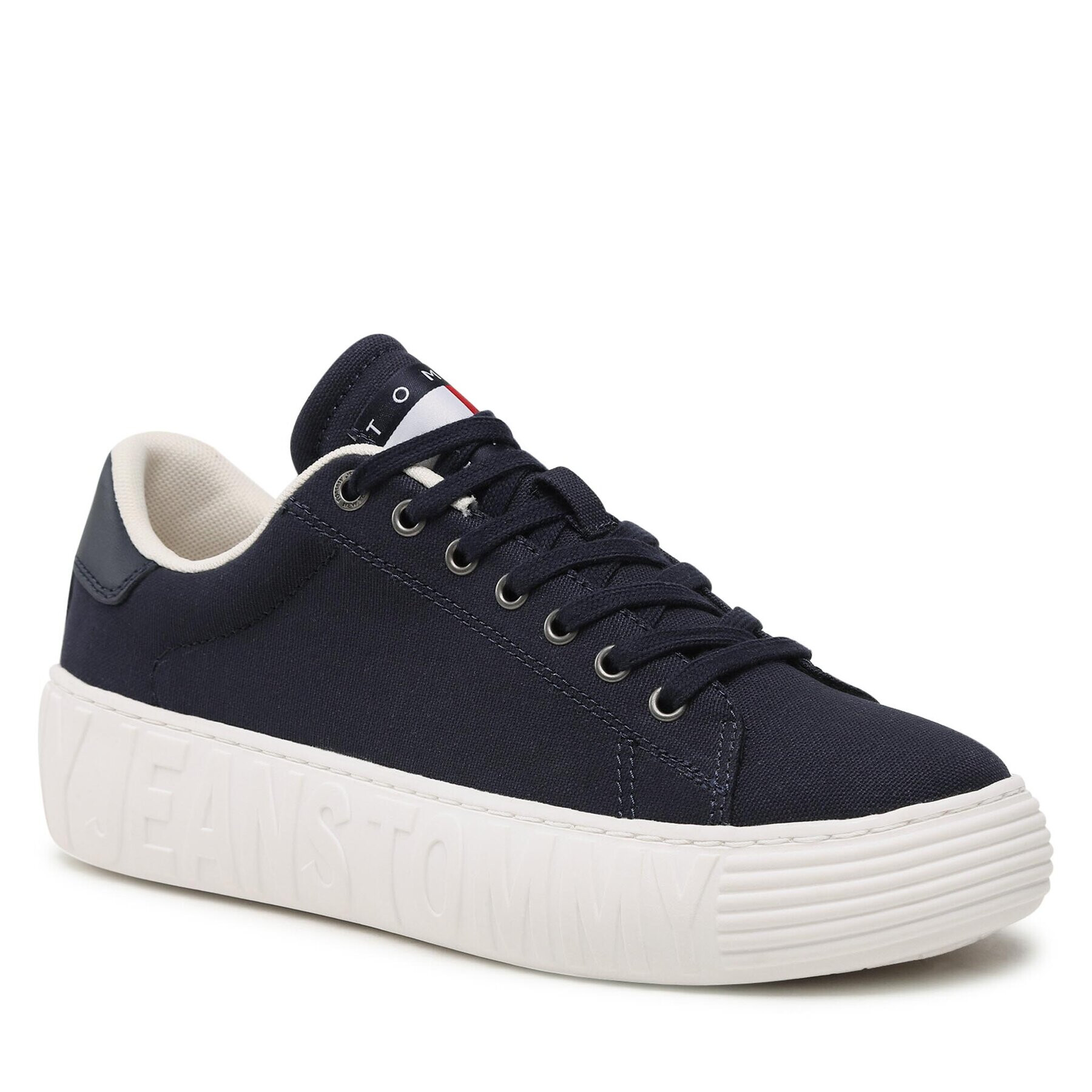 Tommy Jeans Sportcipő Canvas Outsole EM0EM01160 Sötétkék - Pepit.hu