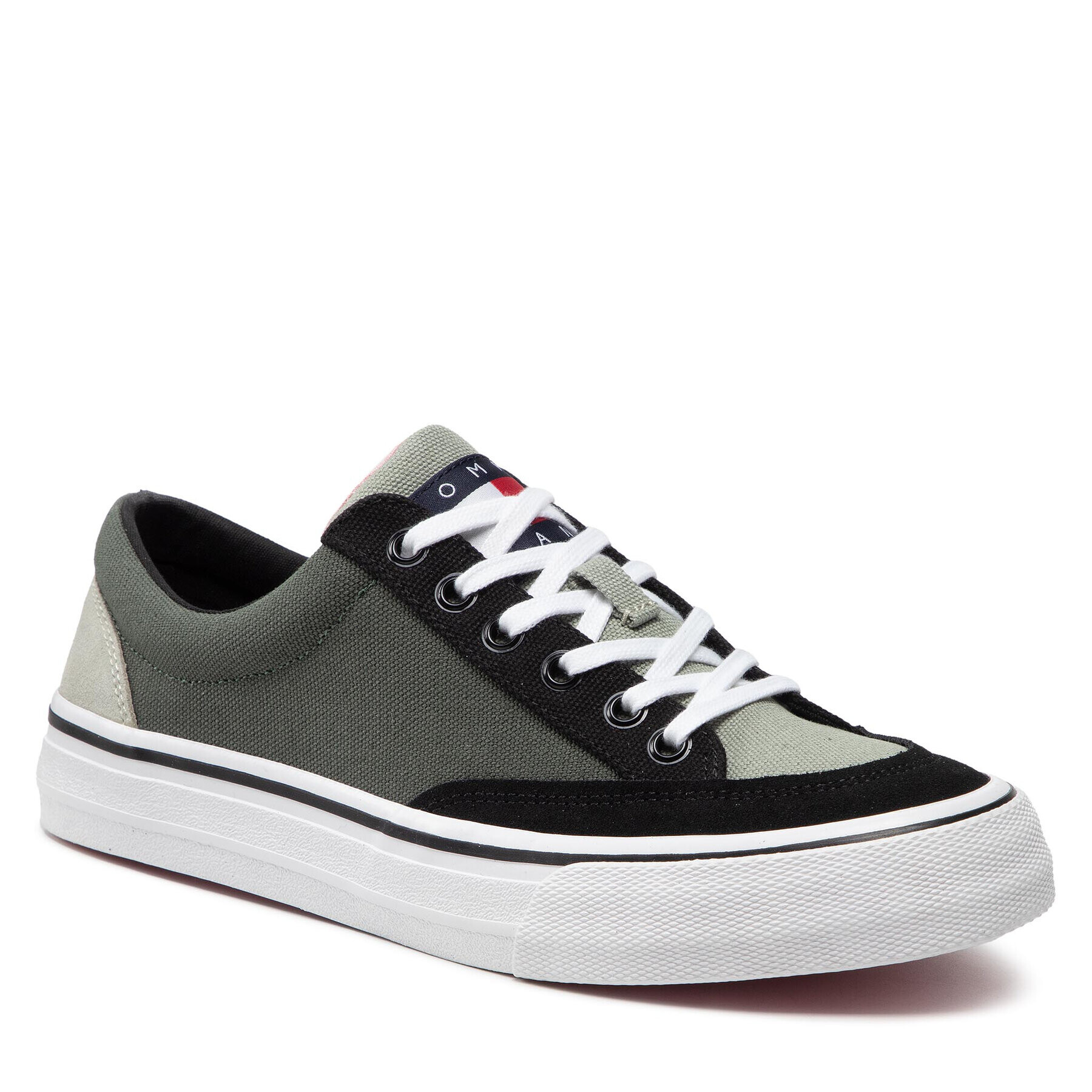 Tommy Jeans Sportcipő Color Block Low EM0EM00979 Zöld - Pepit.hu