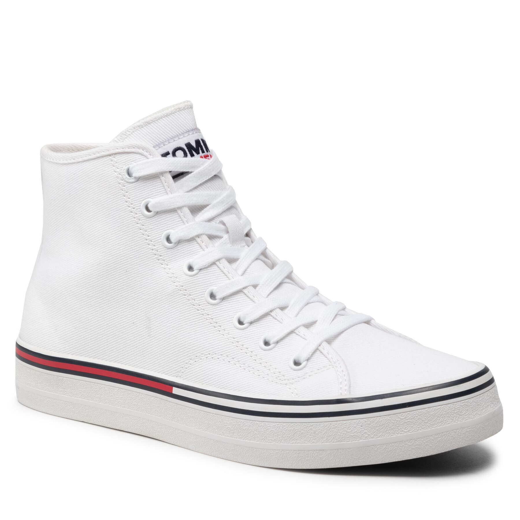 Tommy Jeans Sportcipő Essential Mid Cut EM0EM00967 Fehér - Pepit.hu