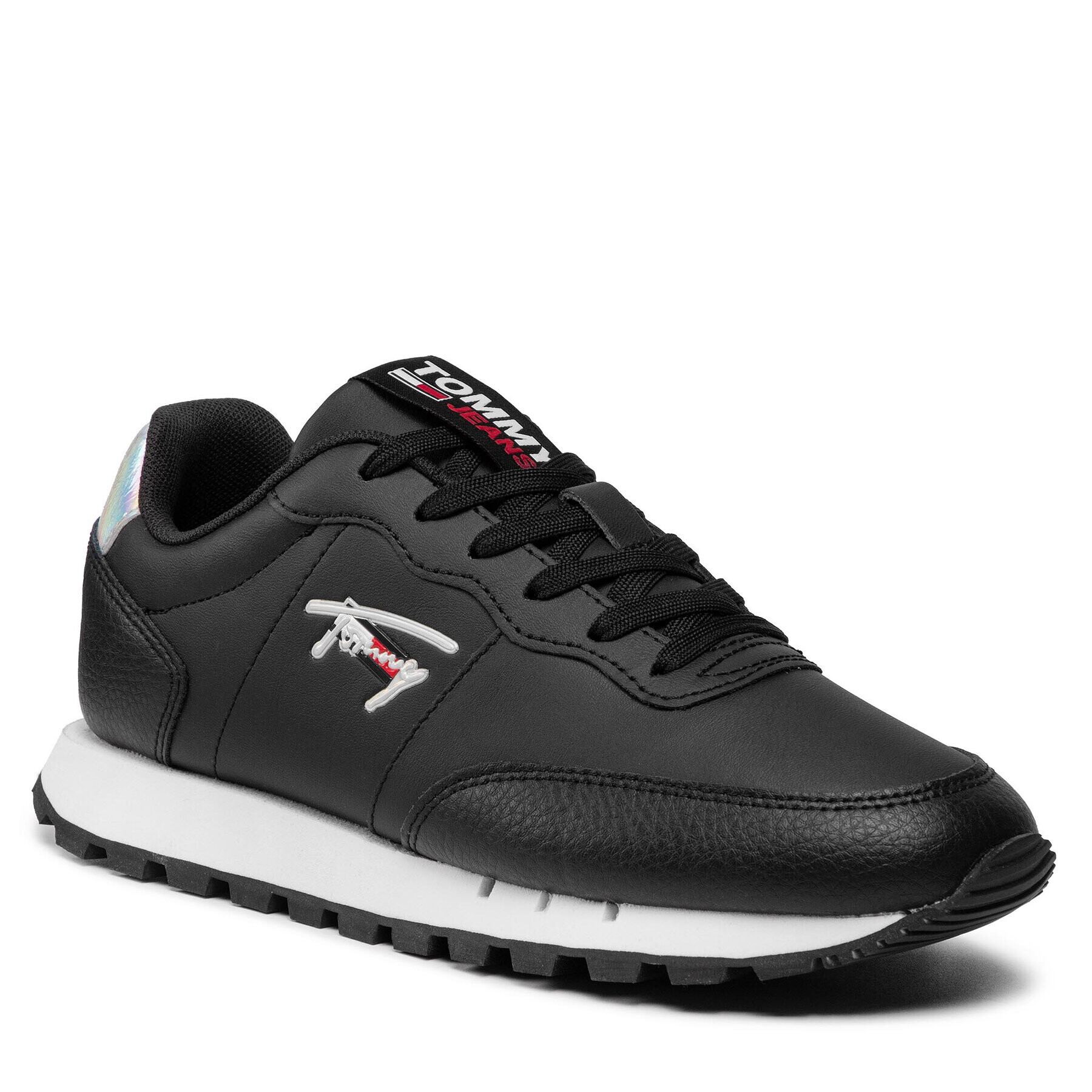 Tommy Jeans Sportcipő Leather Runner EN0EN01512 Fekete - Pepit.hu