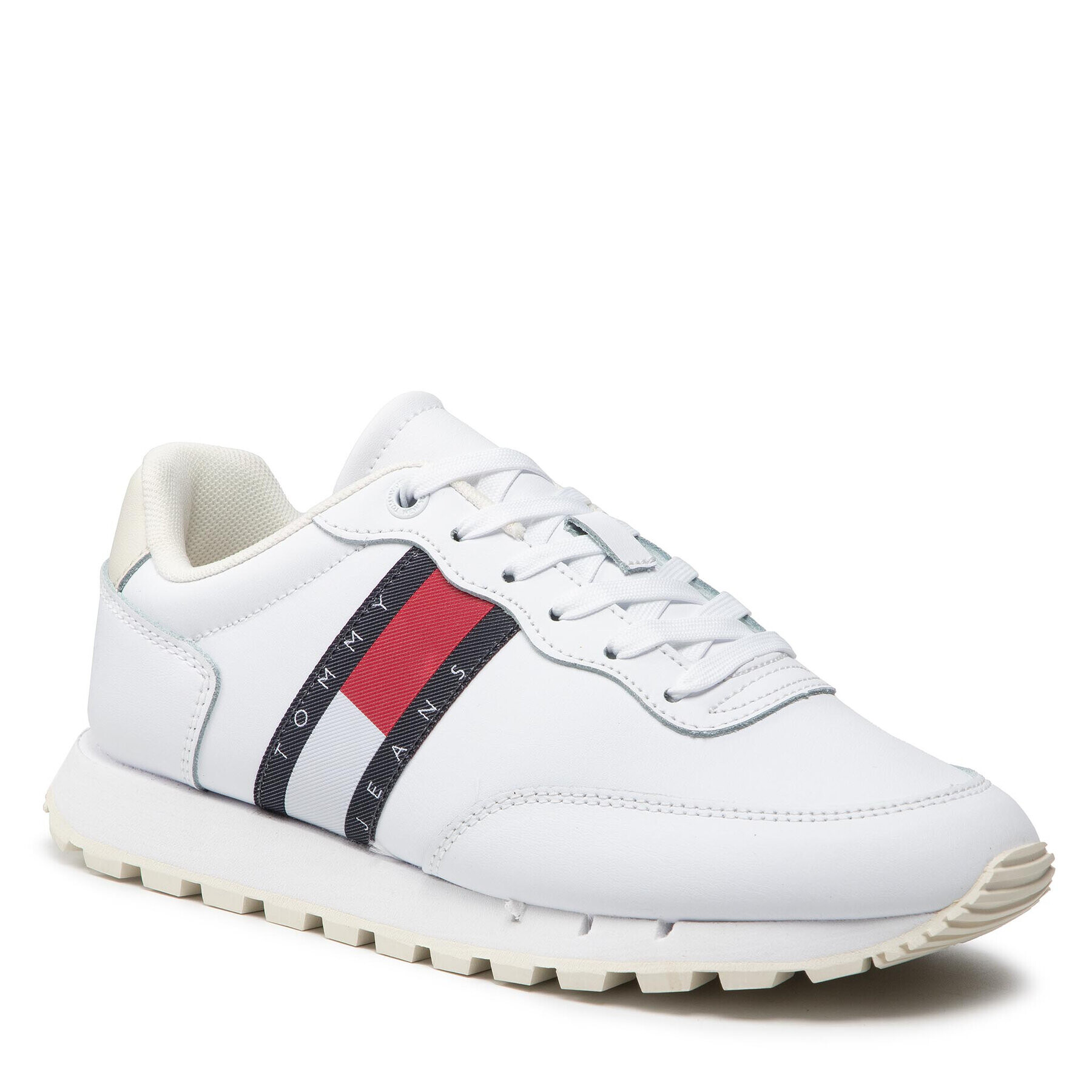 Tommy Jeans Sportcipő Leather Runner EN0EN01652 Fehér - Pepit.hu