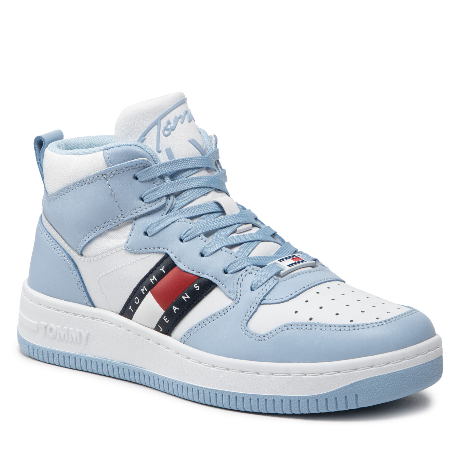 Tommy Jeans Sportcipő Mid Pop Basket Wmn EN0EN01851 Fehér - Pepit.hu