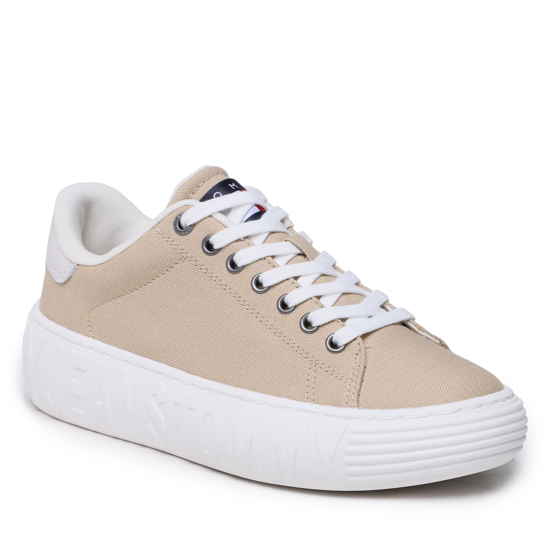 Tommy Jeans Sportcipő New Cupsole Cnvas Lc EN0EN02171 Bézs - Pepit.hu