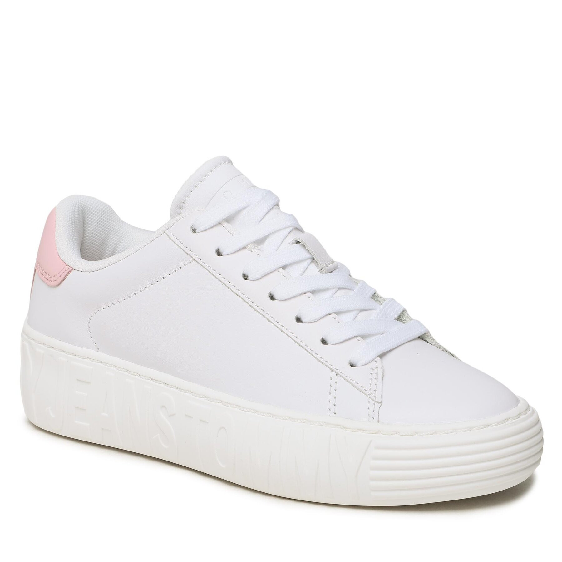 Tommy Jeans Sportcipő New Cupsole Leather EN0EN02137 Fehér - Pepit.hu