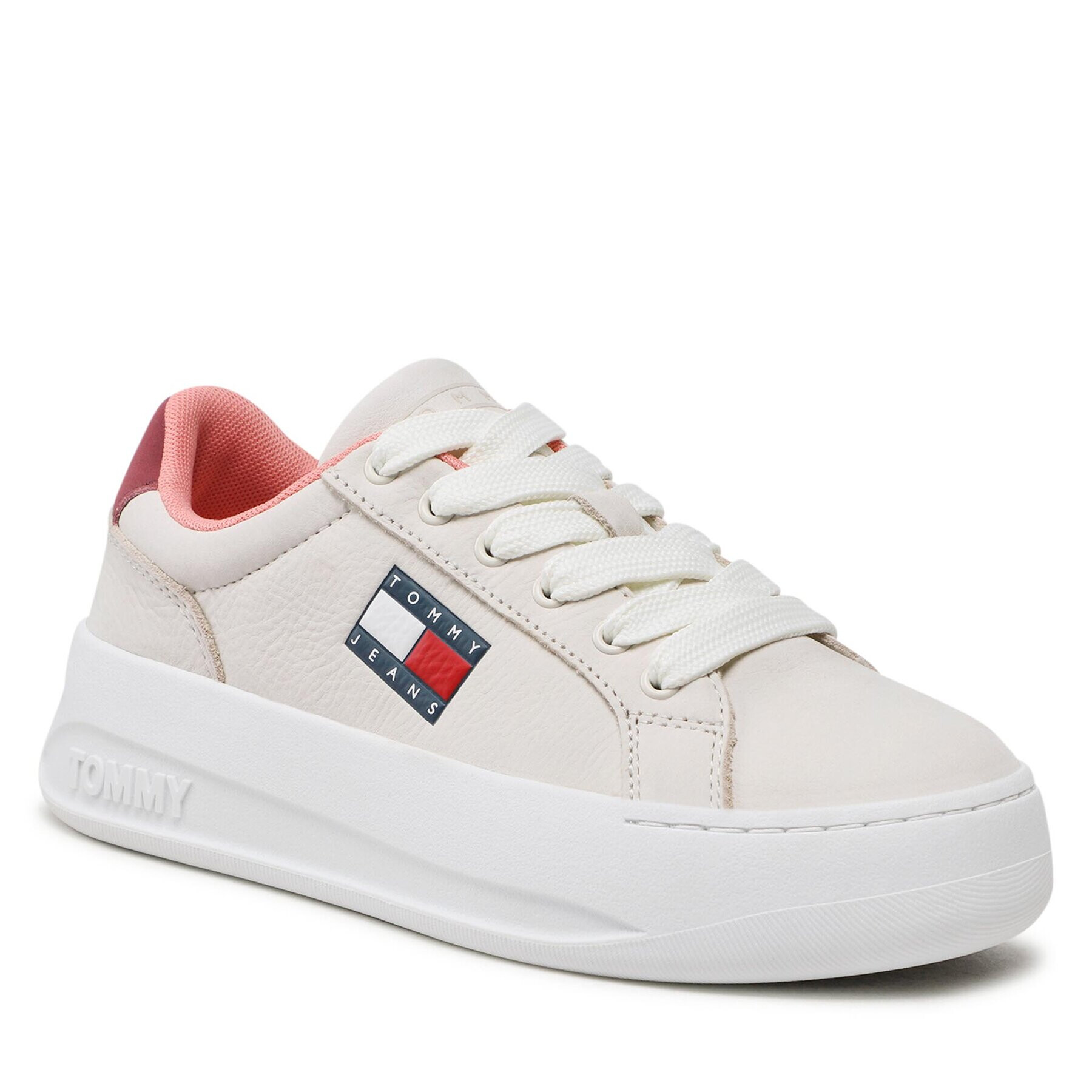 Tommy Jeans Sportcipő Nubuk Platform EN0EN01974 Bézs - Pepit.hu