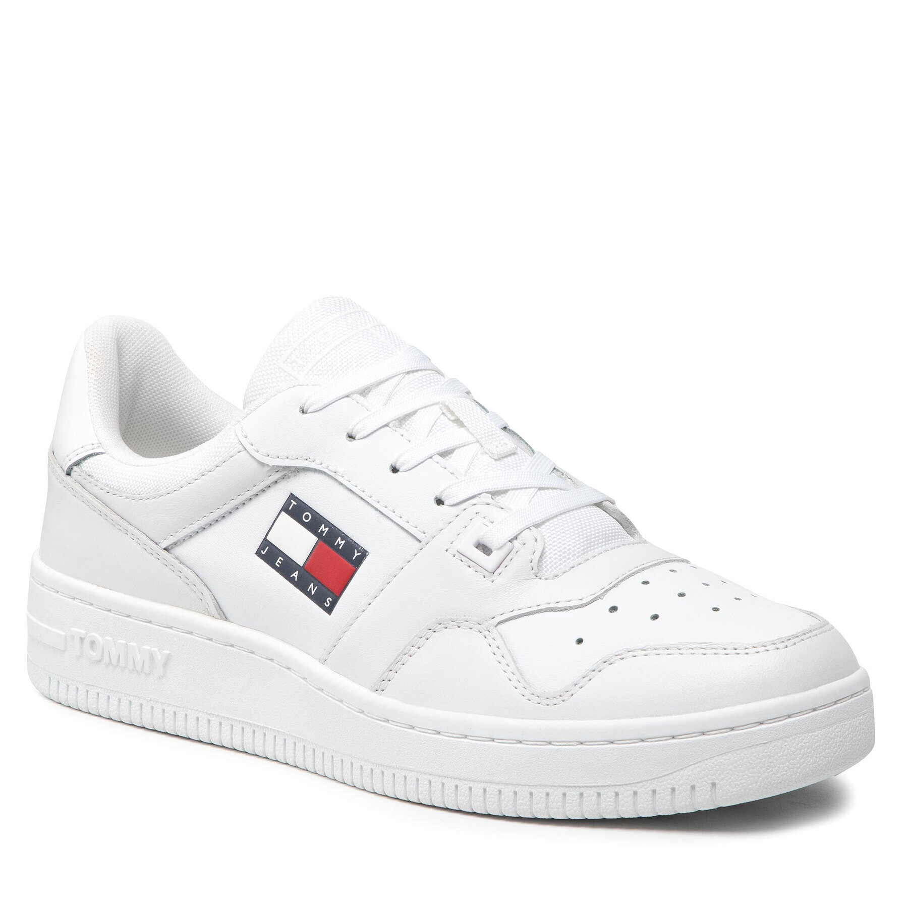 Tommy Jeans Sportcipő Retro Basket EM0EM00955 Fehér - Pepit.hu